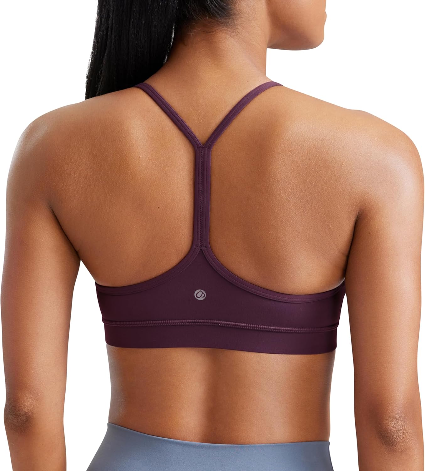 CRZ YOGA Butterluxe Womens Y Back Sports Bra – Padded Racerback Low Impact Spaghetti Thin Strap Workout Yoga Top CRZ YOGA Butterluxe Womens Y Back Sports Bra – Padded Racerback Low Impact Spaghetti Thin Strap Workout Yoga Top