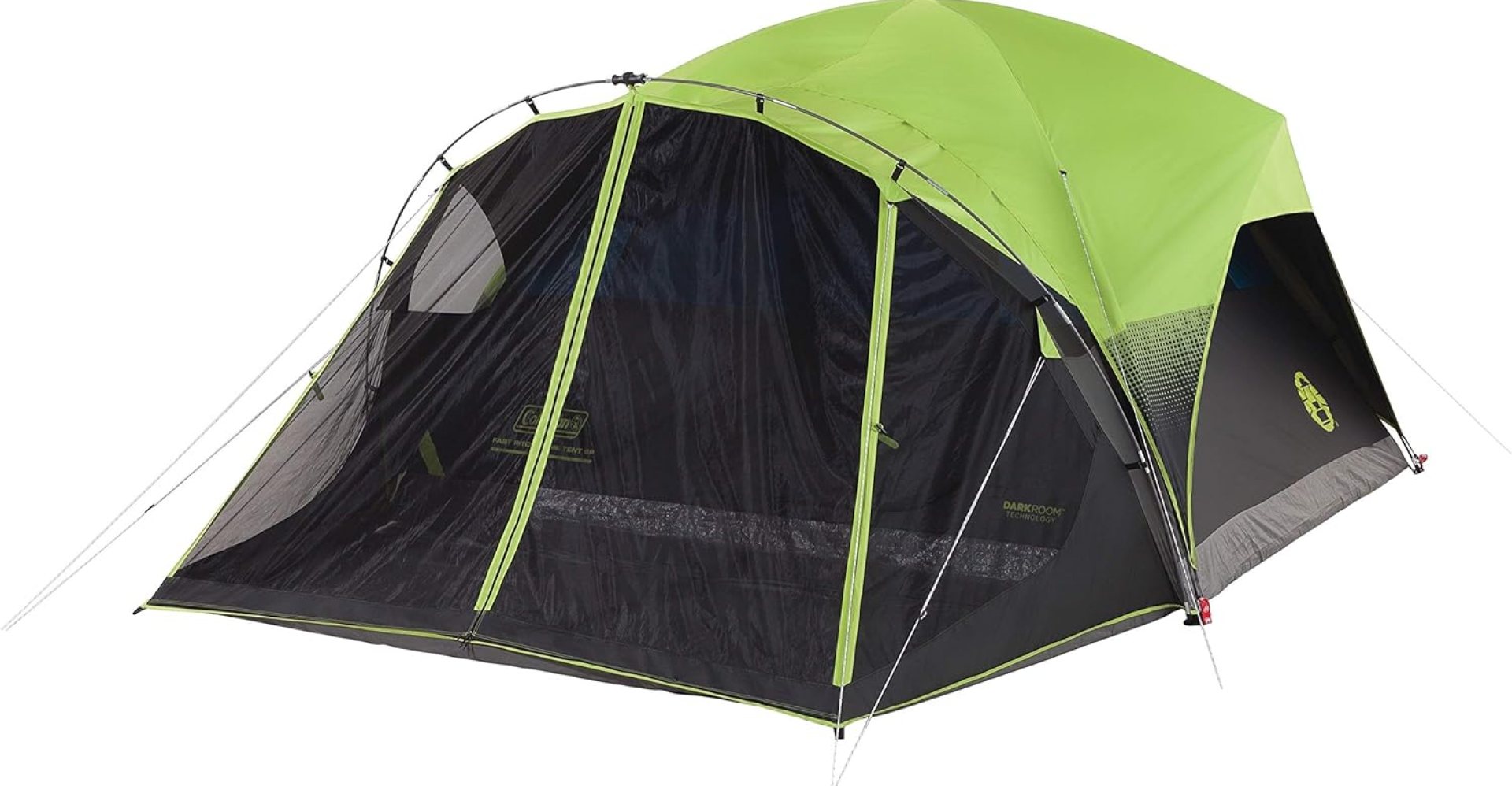 Coleman Carlsbad Dark Room Tent with Screened Porch, 4/6 Person Tent Blocks 90% of Sunlight to Keep Inside Cool, Weatherproof Tent with Easy Setup, Made of PFAS-Free Materials Coleman Carlsbad Dark Room Tent with Screened Porch, 4/6 Person Tent Blocks 90% of Sunlight to Keep Inside Cool, Weatherproof Tent with Easy Setup, Made of PFAS-Free Materials