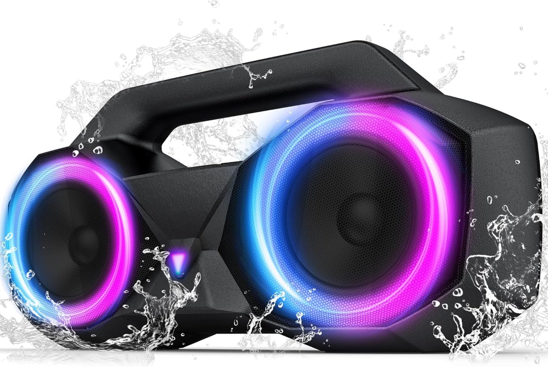 KMAG Portable Bluetooth Wireless Speaker – IPX7 Waterproof, 80W Premium Sound, 20H Playtime, Dynamic Light, Deep Bass, Dual Pairing, 5.3 BT for Outdoor, Home, Party, Gifts (Black) KMAG Portable Bluetooth Wireless Speaker – IPX7 Waterproof, 80W Premium Sound, 20H Playtime, Dynamic Light, Deep Bass, Dual Pairing, 5.3 BT for Outdoor, Home, Party, Gifts (Black)