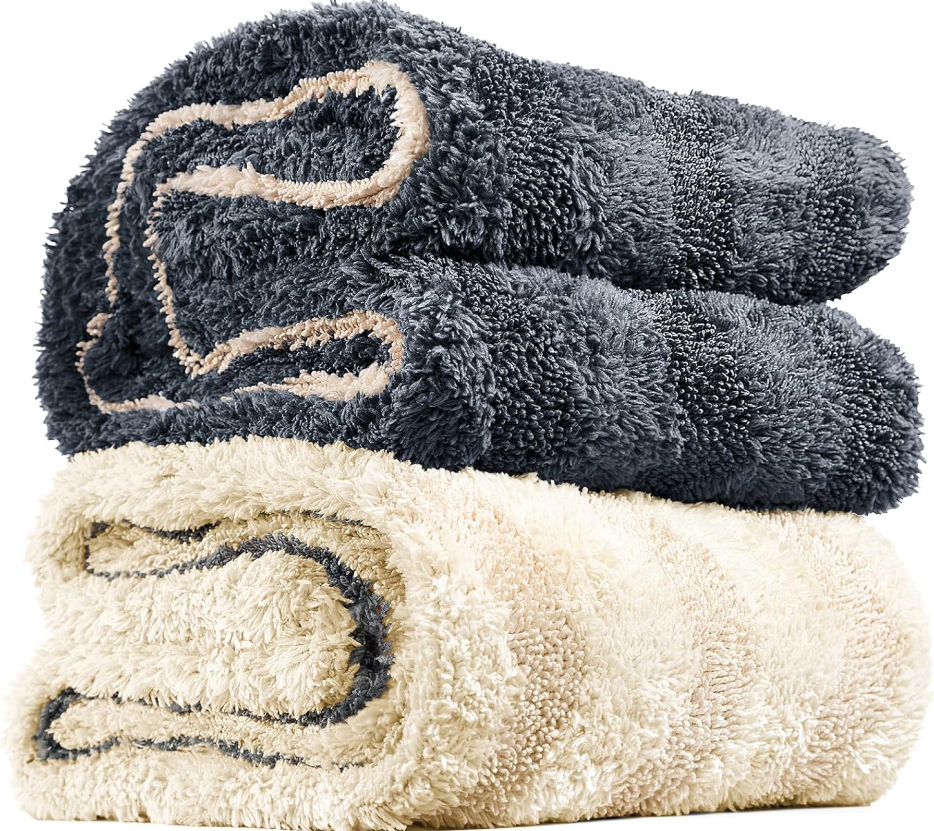 Fantasticlean Large Car Drying Towel- 26‘’ by 20”, 2 Pack-Premium Microfiber Cleaning Cloth with Twisted Loop & Coral Fleece, Ultra Absorbent, Scratch-Free for Car Detailing Fantasticlean Large Car Drying Towel- 26‘’ by 20”, 2 Pack-Premium Microfiber Cleaning Cloth with Twisted Loop & Coral Fleece, Ultra Absorbent, Scratch-Free for Car Detailing