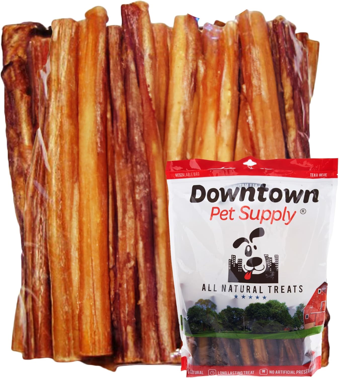 Downtown Pet Supply Bully Sticks – 12″ REGULAR – 20 Pack -SOUTH AMERICA & TURKEY Downtown Pet Supply Bully Sticks – 12″ REGULAR – 20 Pack -SOUTH AMERICA & TURKEY