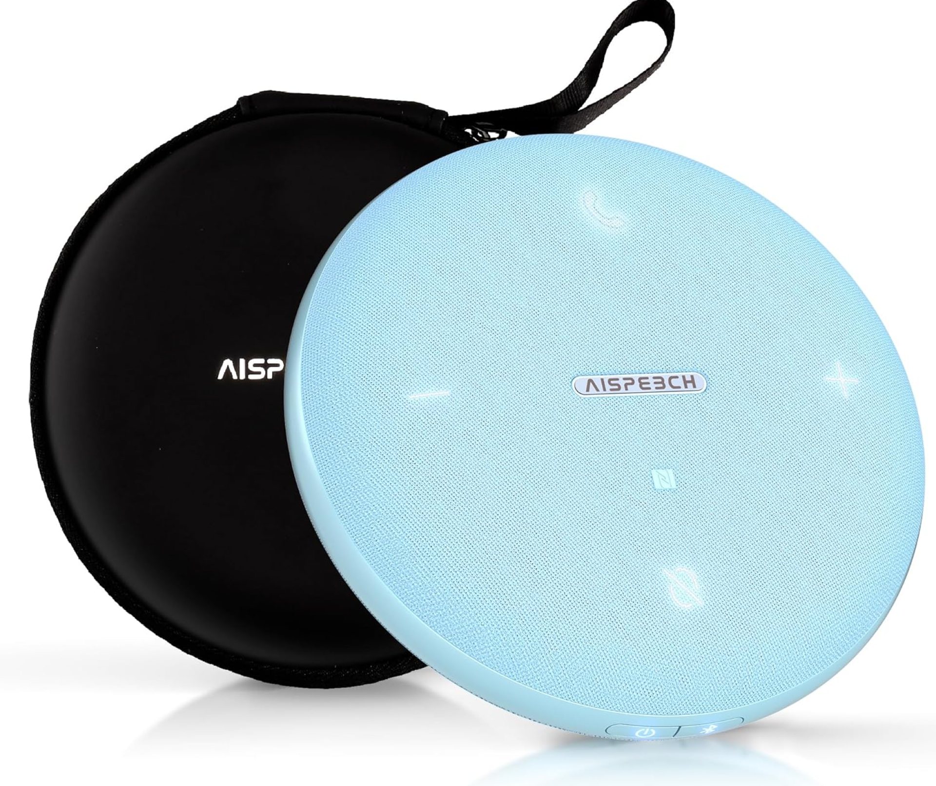 Bluetooth Conference Speakerphone M4 with AI Noise Reduction, AI Summaries, AI Transcription with 60-Language Support, 13FT 360° Voice Pickup,10-Hour Battery Life for Zoom and Teams, Blue Bluetooth Conference Speakerphone M4 with AI Noise Reduction, AI Summaries, AI Transcription with 60-Language Support, 13FT 360° Voice Pickup,10-Hour Battery Life for Zoom and Teams, Blue