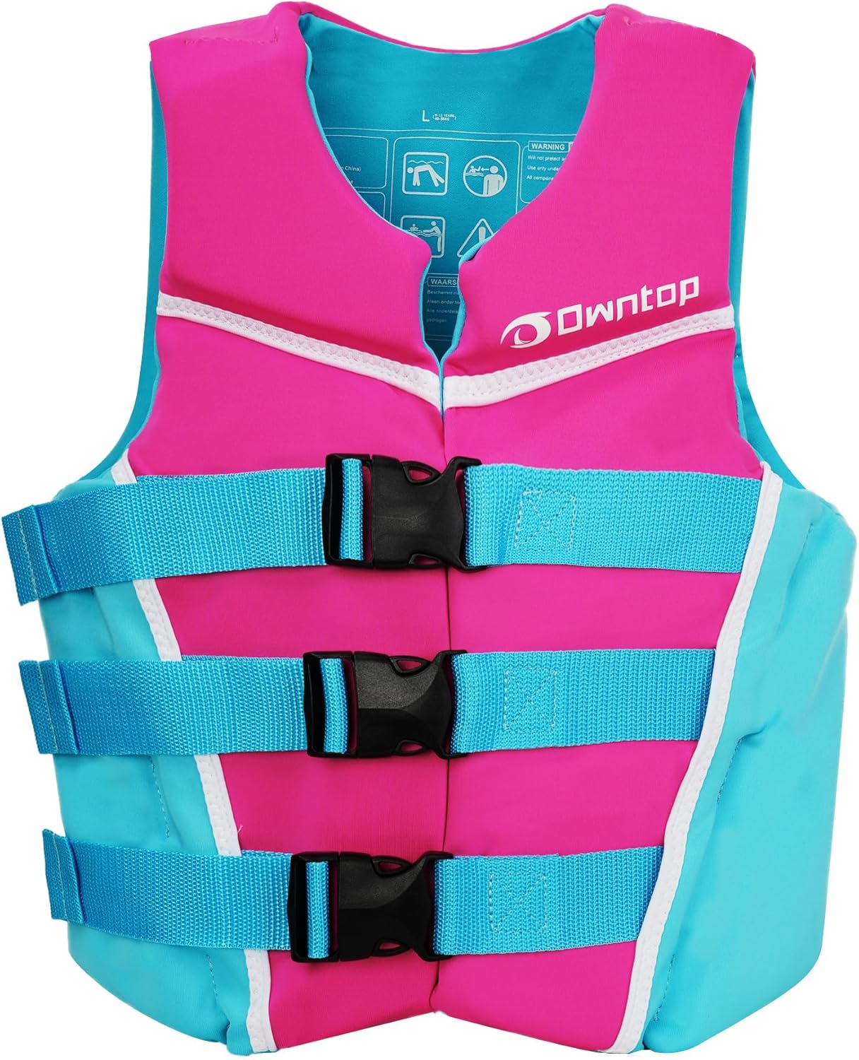 Owntop Swim Vest Youth | Lightweight & Breathable | Adjustable Safety Straps & Buckles | Easy-to-spot Colors | Swimming Training, Kayak, Boating | Fit for 50-125 lbs Owntop Swim Vest Youth | Lightweight & Breathable | Adjustable Safety Straps & Buckles | Easy-to-spot Colors | Swimming Training, Kayak, Boating | Fit for 50-125 lbs