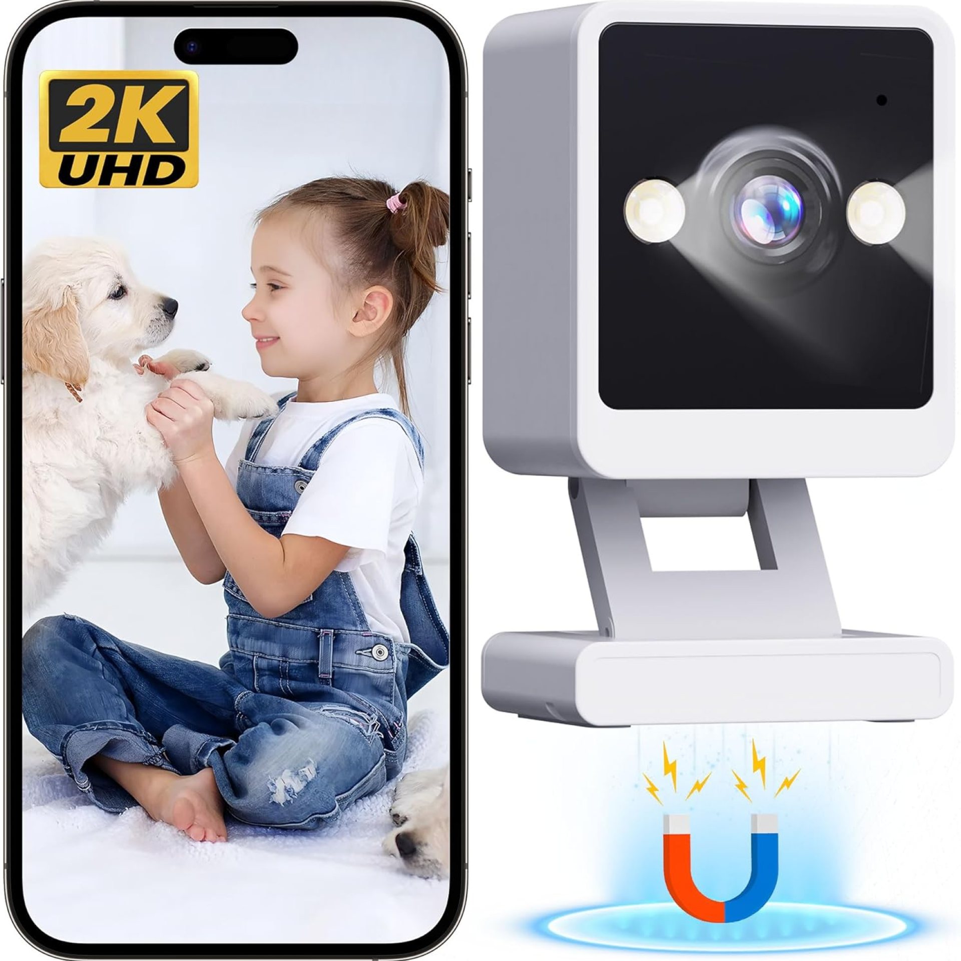 Indoor Camera, 2K Cameras for Home Security with Color Night Vision & Siren, Pet Camera with Phone App, Indoor Security Camera with 2-Way Audio, Cloud & SD Card Storage, Work with Alexa Indoor Camera, 2K Cameras for Home Security with Color Night Vision & Siren, Pet Camera with Phone App, Indoor Security Camera with 2-Way Audio, Cloud & SD Card Storage, Work with Alexa