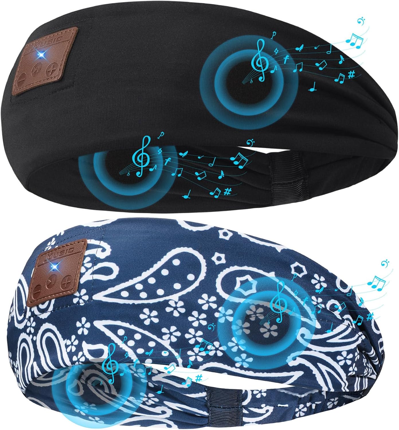 2-Pack Sleeping Headphones Bluetooth Headband, Upgraded Headband Headphones with Ultra-Thin Speakers, Wireless Headphones Headband for Side Sleepers, Running, Insomniac, Travel, Meditation 2-Pack Sleeping Headphones Bluetooth Headband, Upgraded Headband Headphones with Ultra-Thin Speakers, Wireless Headphones Headband for Side Sleepers, Running, Insomniac, Travel, Meditation
