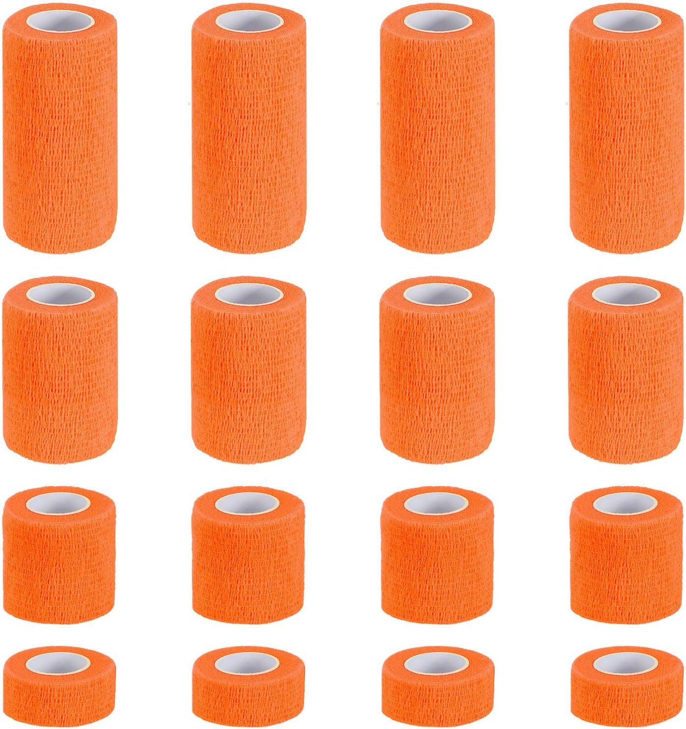 PATIKIL 1″/2″/3″/4″ Self Adhesive Bandage Wrap, 16 Pcs 5 Yard Elastic Self Breathable Self Adherent Wrap Tape for Stretch Athletic Sports Wrist Ankle Outdoor Tape, Bright Orange PATIKIL 1″/2″/3″/4″ Self Adhesive Bandage Wrap, 16 Pcs 5 Yard Elastic Self Breathable Self Adherent Wrap Tape for Stretch Athletic Sports Wrist Ankle Outdoor Tape, Bright Orange