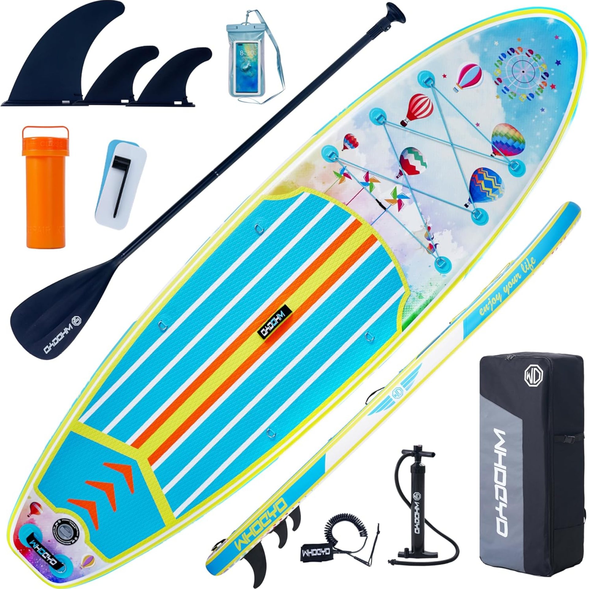 Inflatable Stand Up Paddle Board 11′ × 33″ × 6″, Yoga Board with Durable SUP Accessories for Adults & Youth, Versatile Paddle Board Inflatable Stand Up Paddle Board 11′ × 33″ × 6″, Yoga Board with Durable SUP Accessories for Adults & Youth, Versatile Paddle Board