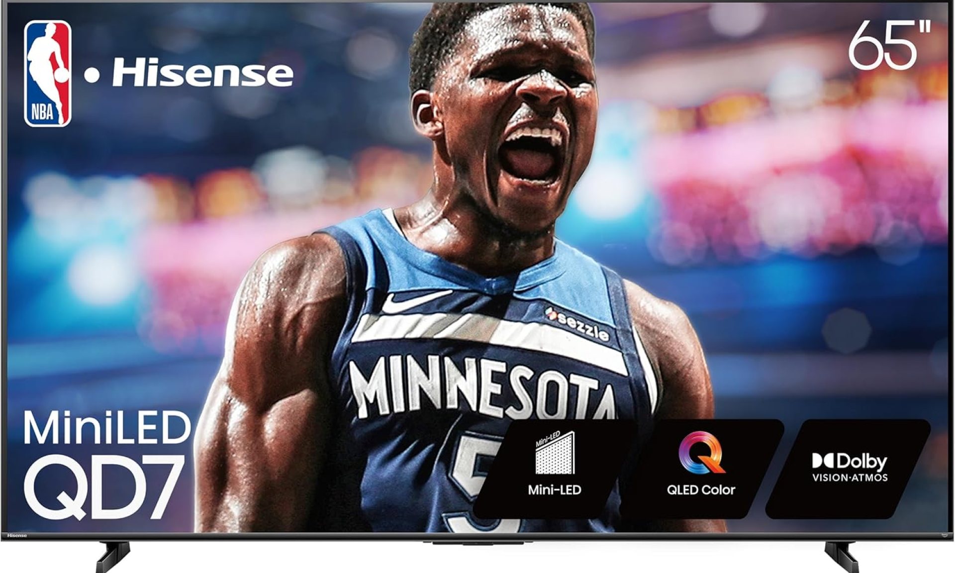 Hisense 65″ Class QD7 Series Mini-LED 4K UHD Smart Fire TV (65QD7QF, 2025 Model) – QLED, HDR10+, Dolby Vision, Dolby Atmos, Game Mode Plus, ALLM, Alexa Built in with Voice Remote, Streaming TV, Black Hisense 65″ Class QD7 Series Mini-LED 4K UHD Smart Fire TV (65QD7QF, 2025 Model) – QLED, HDR10+, Dolby Vision, Dolby Atmos, Game Mode Plus, ALLM, Alexa Built in with Voice Remote, Streaming TV, Black