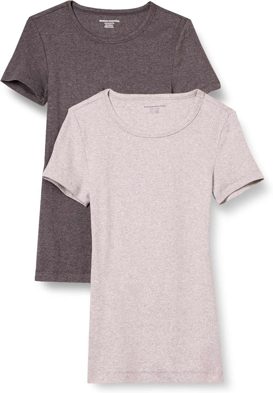 Amazon Essentials Women’s Slim-Fit Short-Sleeve Crewneck T-Shirt, Pack of 2 Amazon Essentials Women’s Slim-Fit Short-Sleeve Crewneck T-Shirt, Pack of 2
