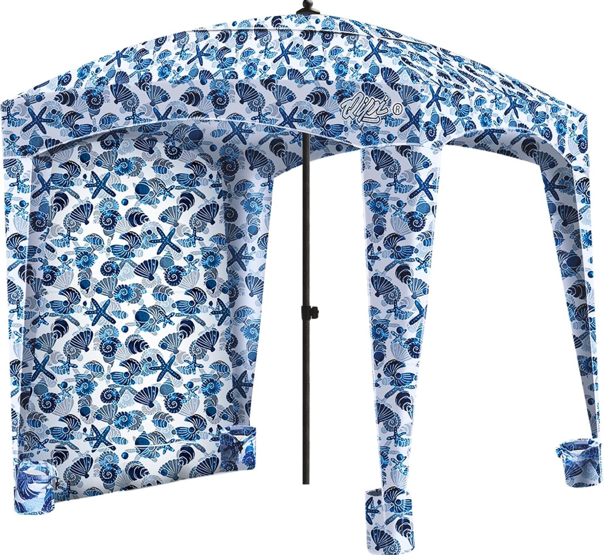 Qipi Beach Cabana – Easy to Set Up Canopy, Waterproof, Portable 6′ x 6′ Beach Shelter, Included Side Wall, Shade with UPF 50+ UV Protection, Ultimate Sun Umbrella – for Kids, Family & Friends Qipi Beach Cabana – Easy to Set Up Canopy, Waterproof, Portable 6′ x 6′ Beach Shelter, Included Side Wall, Shade with UPF 50+ UV Protection, Ultimate Sun Umbrella – for Kids, Family & Friends