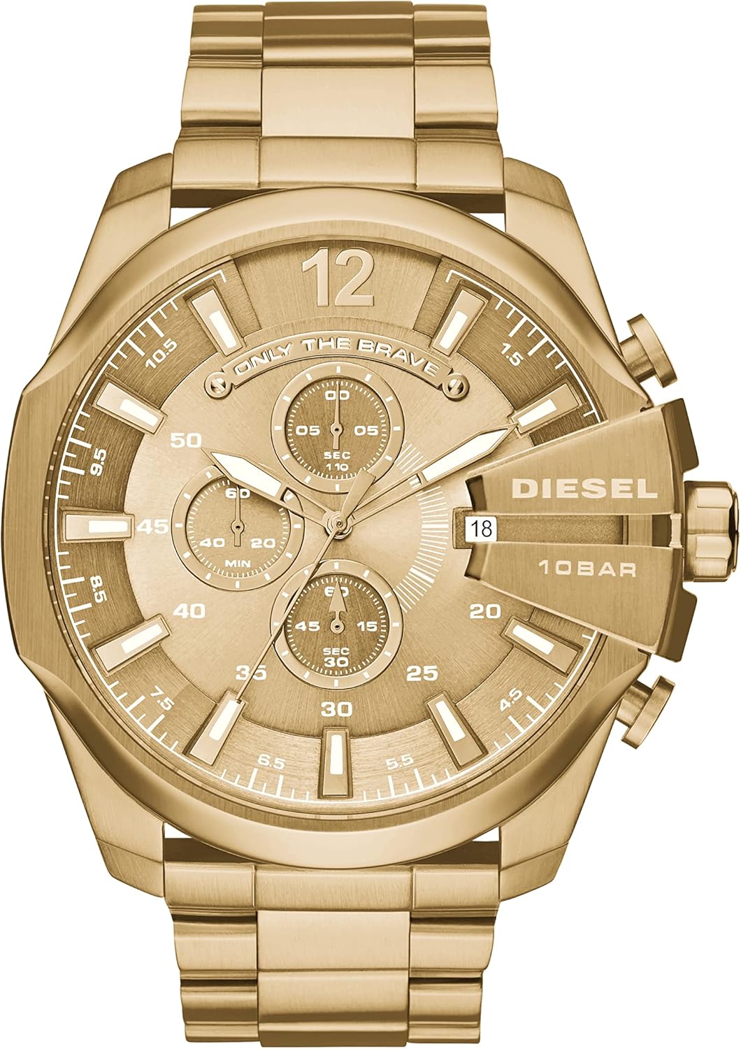 Diesel Mega Chief Stainless Steel Men’s Watch with Analog or Digital Movement Diesel Mega Chief Stainless Steel Men’s Watch with Analog or Digital Movement