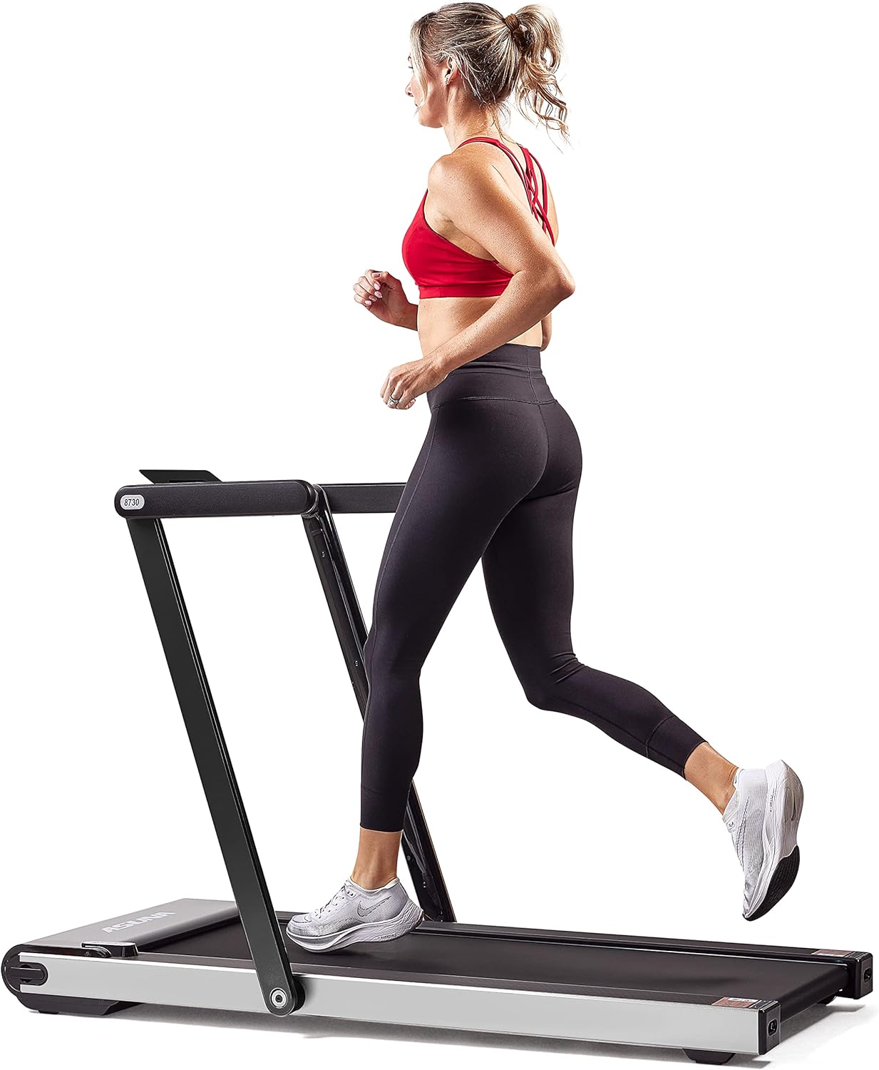 Sunny Health & Fitness Slim Foldable Treadmill Fully Assembled, 17.7″ x 49″ Non-Slip Running Surface, 2.5 HP Motor, Speeds up to 8 MPH, Shock-Absorption, Device Holder, Digital Monitor, & Easy Storage Sunny Health & Fitness Slim Foldable Treadmill Fully Assembled, 17.7″ x 49″ Non-Slip Running Surface, 2.5 HP Motor, Speeds up to 8 MPH, Shock-Absorption, Device Holder, Digital Monitor, & Easy Storage