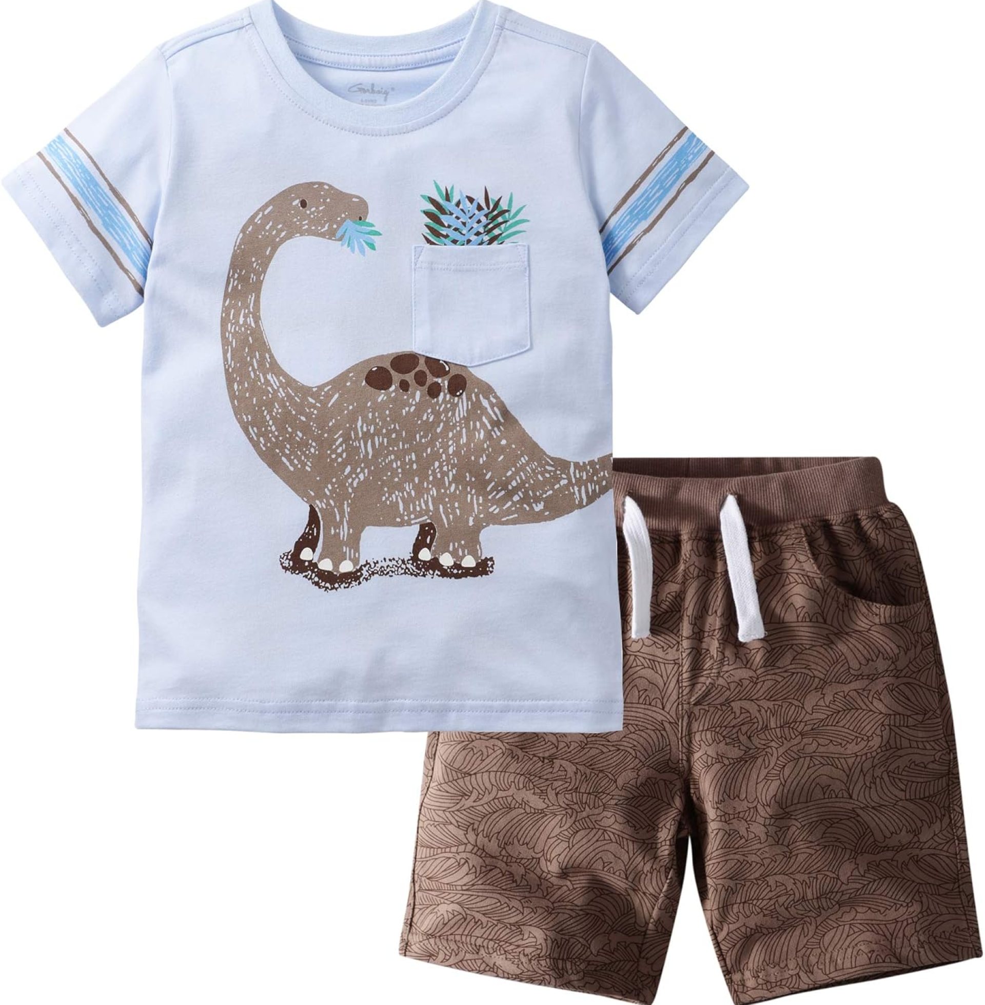 Little Bitty Toddler Boy Clothes Boys Summer Outfits Cotton Short Sleeve T-Shirt & Shorts Set 2-7Yrs Little Bitty Toddler Boy Clothes Boys Summer Outfits Cotton Short Sleeve T-Shirt & Shorts Set 2-7Yrs