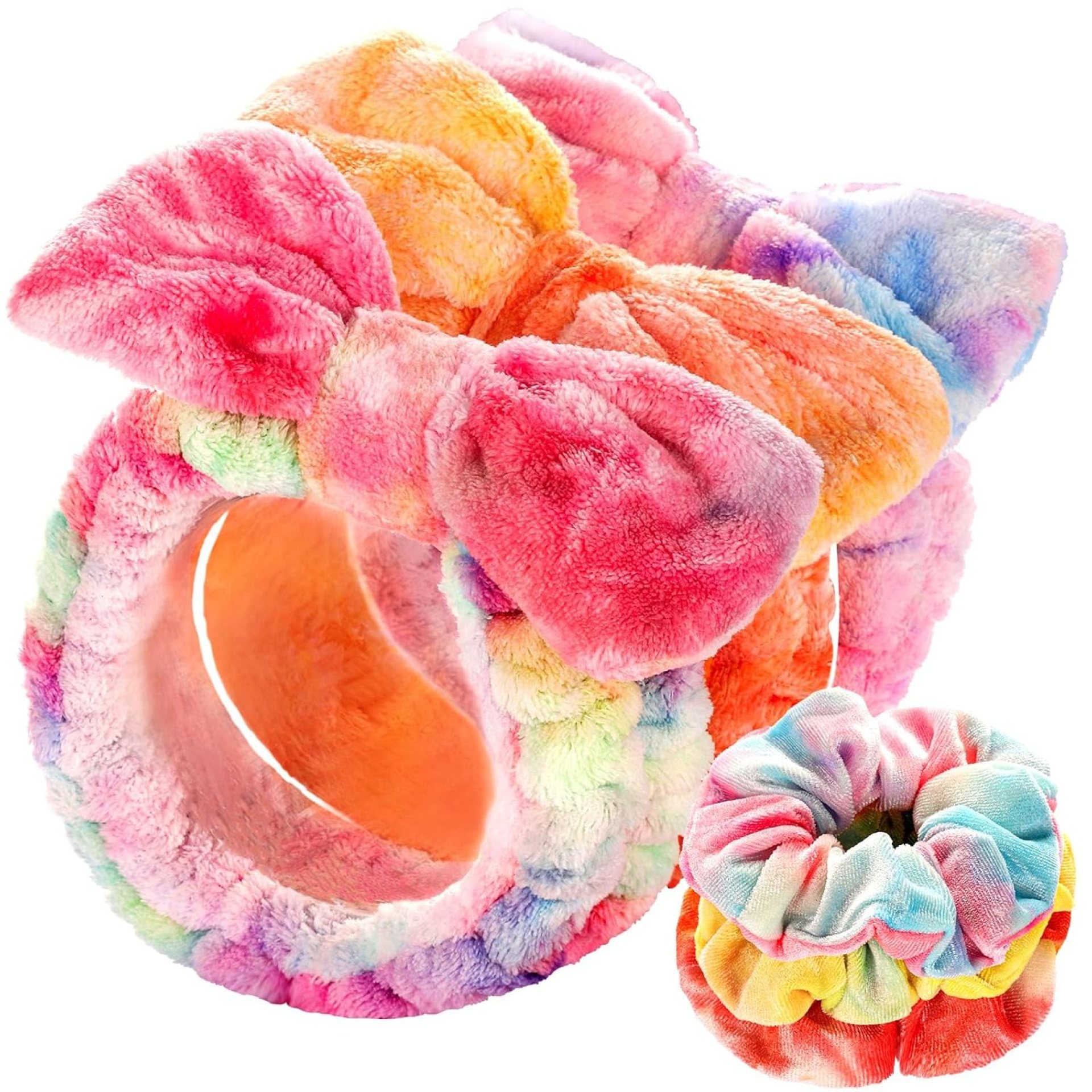 LEOBRO Spa Headband, Skin Care Headband, Makeup Headbands for Women Teen Girls, Headband for Washing Face, Hair Band for Washing Face, with Hair Scrunchies LEOBRO Spa Headband, Skin Care Headband, Makeup Headbands for Women Teen Girls, Headband for Washing Face, Hair Band for Washing Face, with Hair Scrunchies