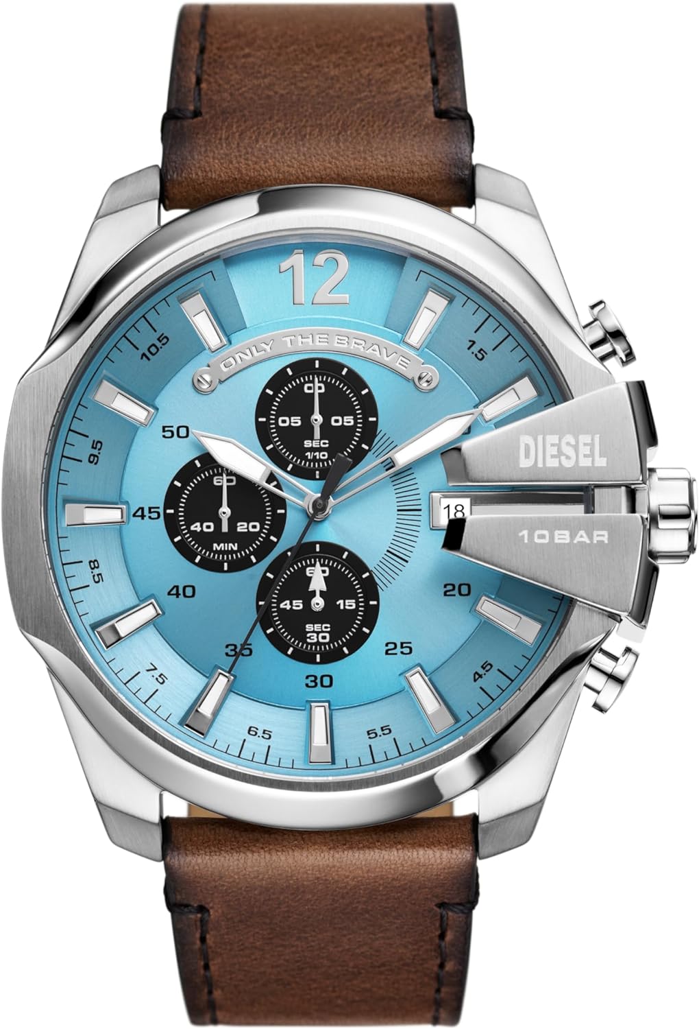 Diesel Mega Chief Stainless Steel Men’s Watch with Analog or Digital Movement Diesel Mega Chief Stainless Steel Men’s Watch with Analog or Digital Movement