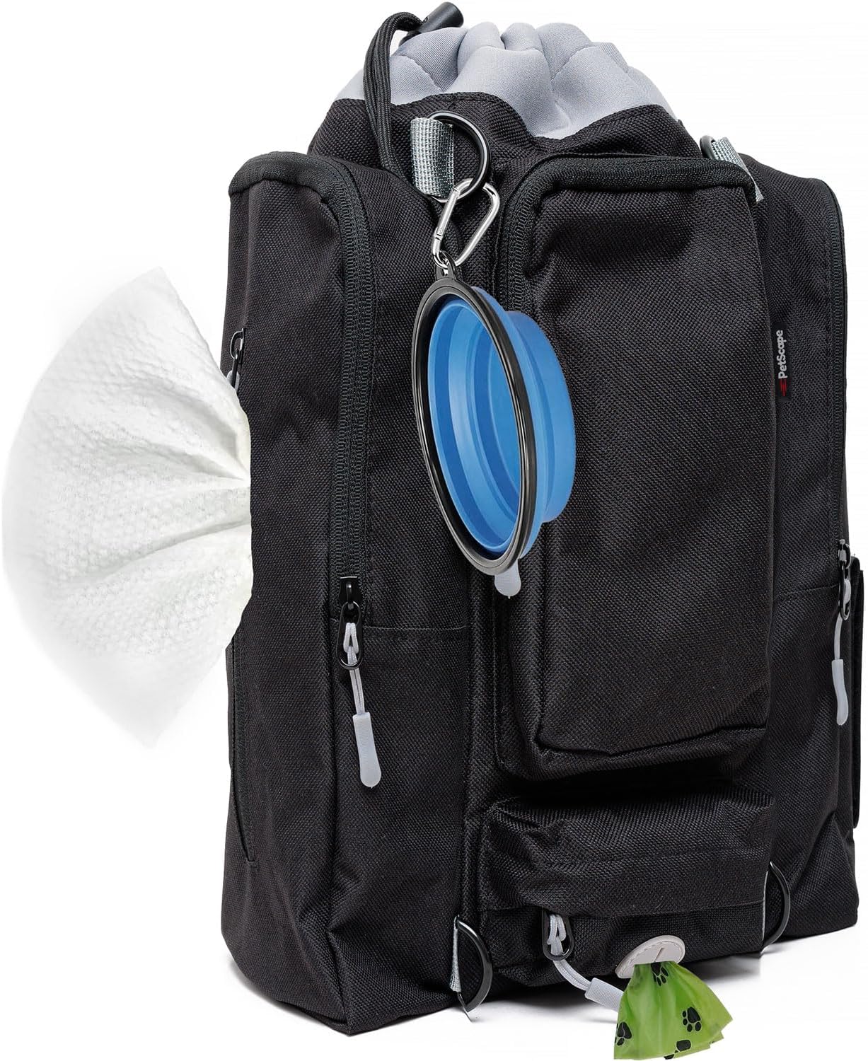 Ultimate Dog Travel Bag – Dog Bags for Traveling with Multi-Function Pockets for Dog Travel Accessories, Water Bottle Holder Ultimate Dog Travel Bag – Dog Bags for Traveling with Multi-Function Pockets for Dog Travel Accessories, Water Bottle Holder
