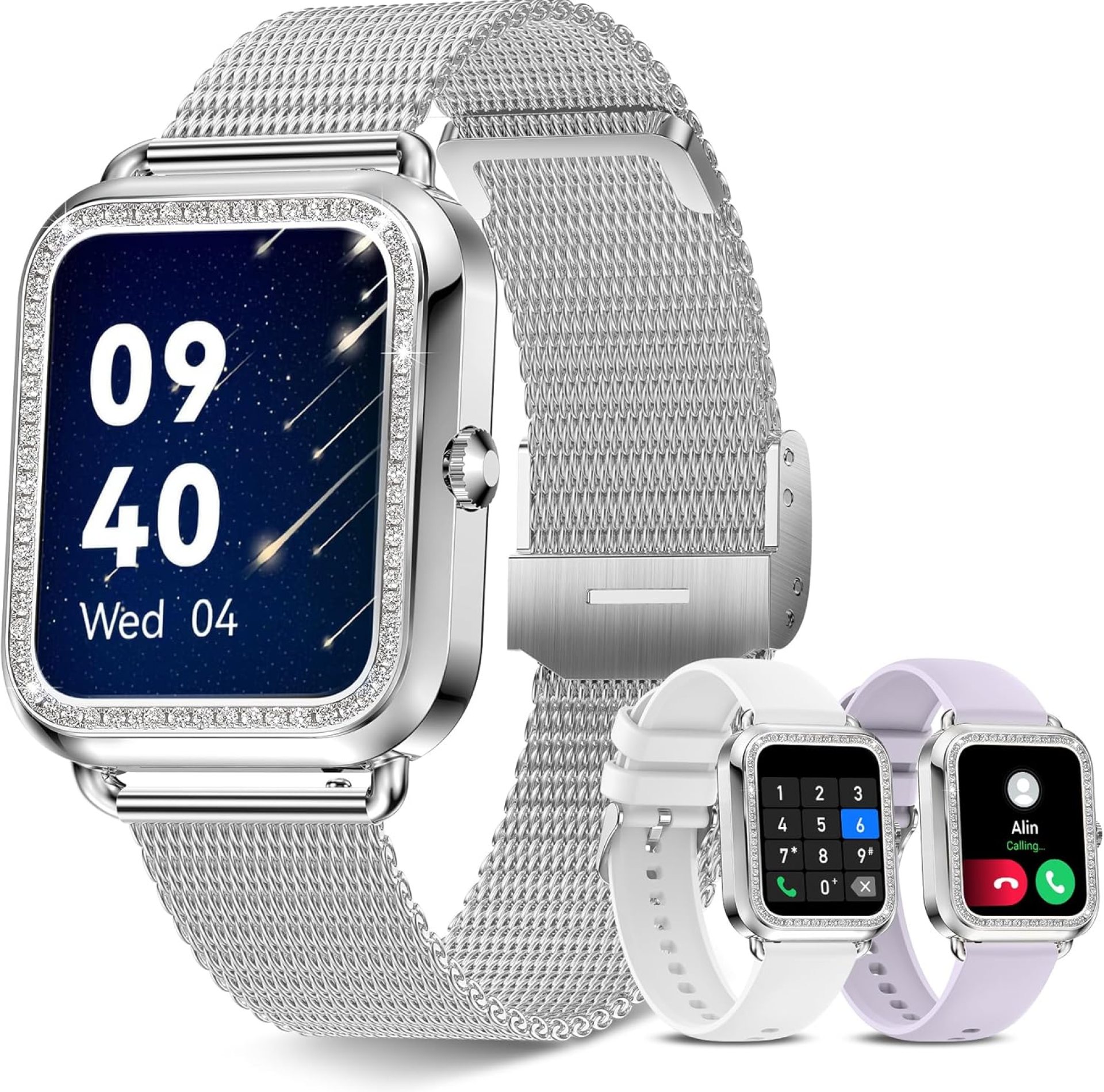 1.6” Touch Screen Smart Watch for Women (Answer/Make Call), Activity Trackers and Smartwatches with Waterproof Heart Rate Sleep Monitor 100+ Sports Pedometer AI Voice,Fitness Watch for iPhone Android 1.6” Touch Screen Smart Watch for Women (Answer/Make Call), Activity Trackers and Smartwatches with Waterproof Heart Rate Sleep Monitor 100+ Sports Pedometer AI Voice,Fitness Watch for iPhone Android