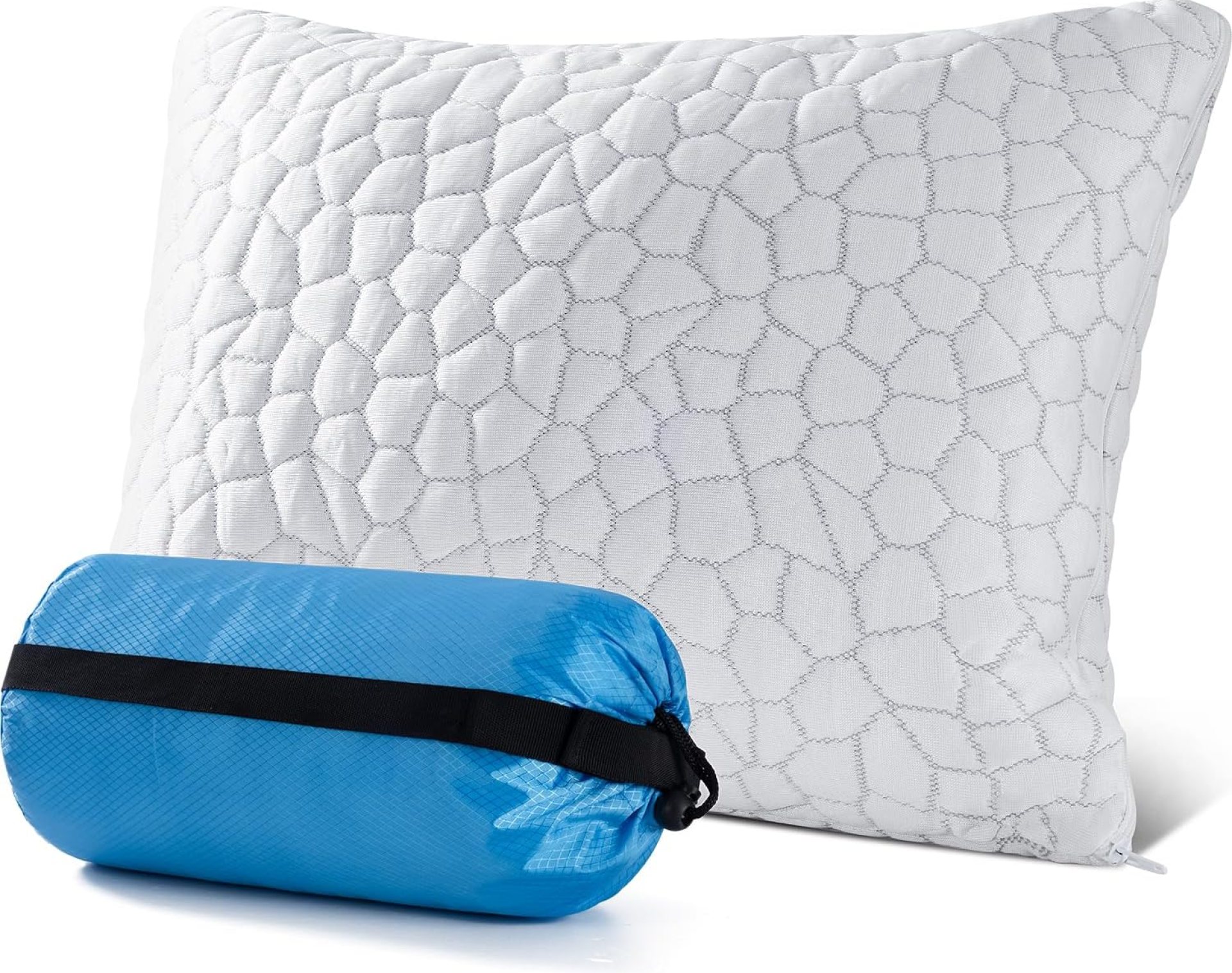 QUTOOL Small Travel Pillows for Sleeping, Cooling Memory Foam Camping Pillow, Backpacking Pillow for Hiking Gear, Portable Pillow with Travel Storage Bag, Camping Essentials for Adults Kids QUTOOL Small Travel Pillows for Sleeping, Cooling Memory Foam Camping Pillow, Backpacking Pillow for Hiking Gear, Portable Pillow with Travel Storage Bag, Camping Essentials for Adults Kids