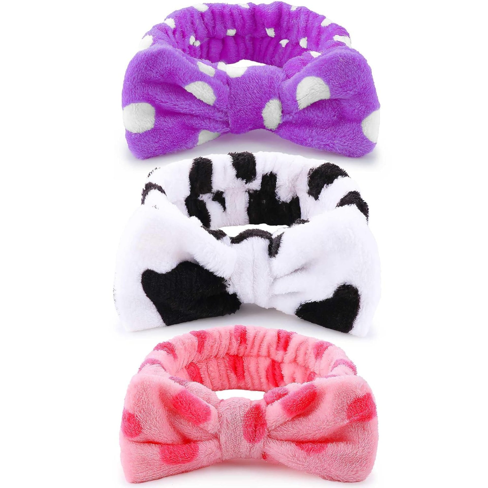 WSYUB 3PCS Spa Headbands, Headbands for Face Washing, Makeup Skincare Headbands for Girls Women Spa Birthday Party WSYUB 3PCS Spa Headbands, Headbands for Face Washing, Makeup Skincare Headbands for Girls Women Spa Birthday Party
