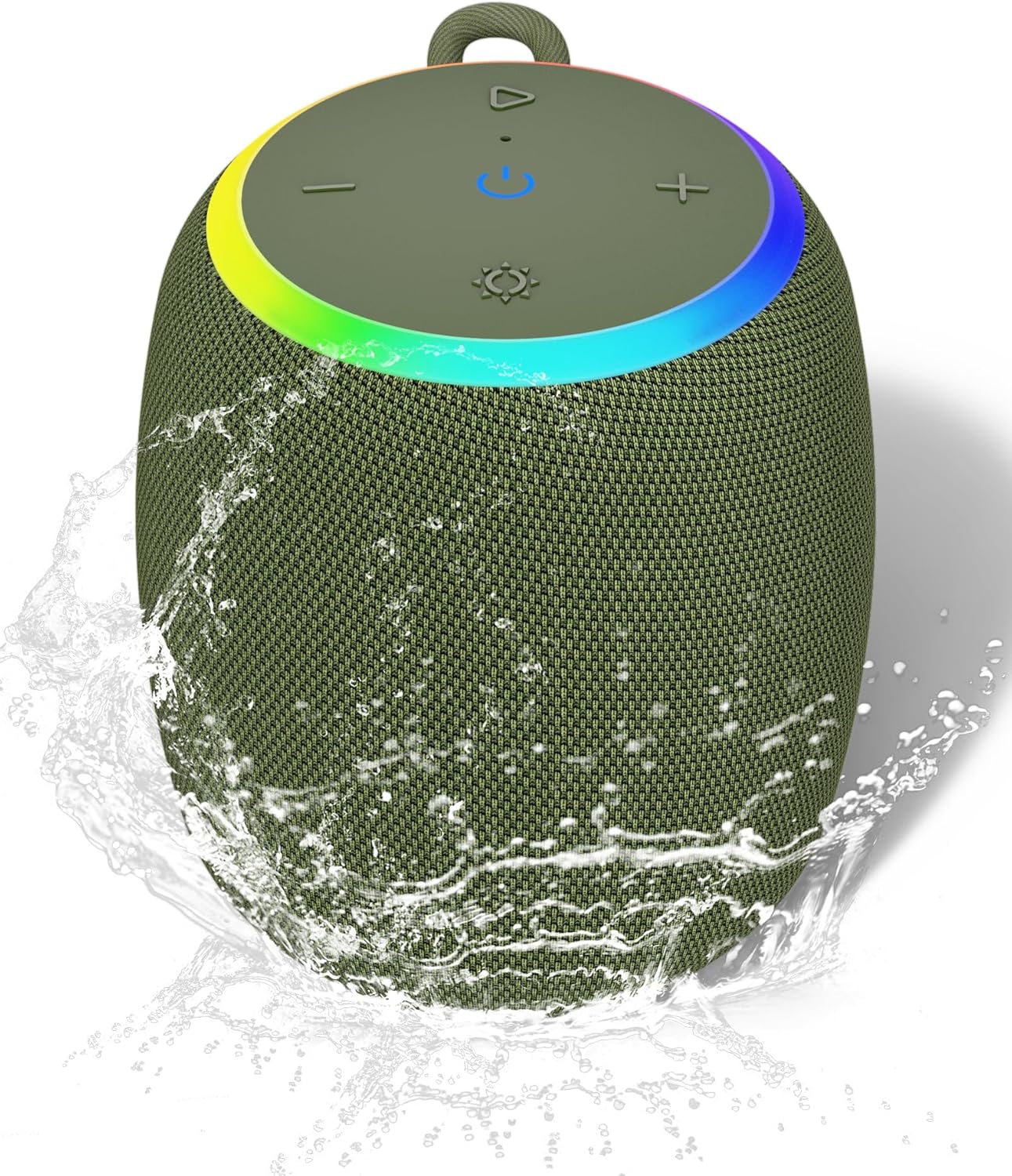 Bluetooth Speaker, Portable Wireless with 15W Stereo Sound, IPX6 Waterproof, Blue Tooth 5.3, LED Light, TWS Pairing, 12H Playtime Shower Speakers for Home Outdoor Party Beach(Green) Bluetooth Speaker, Portable Wireless with 15W Stereo Sound, IPX6 Waterproof, Blue Tooth 5.3, LED Light, TWS Pairing, 12H Playtime Shower Speakers for Home Outdoor Party Beach(Green)