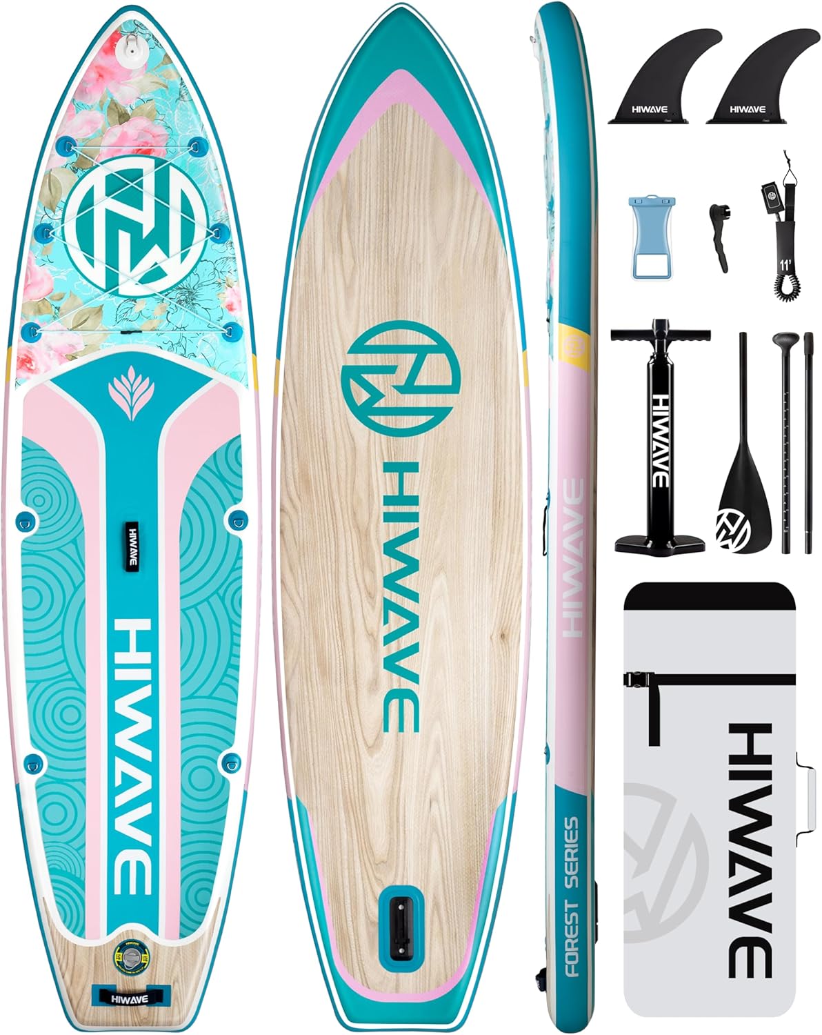 Inflatable Paddle Board 11 ‘* 34 “* 6” Extra Wide Sup Board, 350lb Capicity Paddle Board for Adults, Suitable for Sea and Lakes, 2+1Family Board Inflatable Paddle Board 11 ‘* 34 “* 6” Extra Wide Sup Board, 350lb Capicity Paddle Board for Adults, Suitable for Sea and Lakes, 2+1Family Board