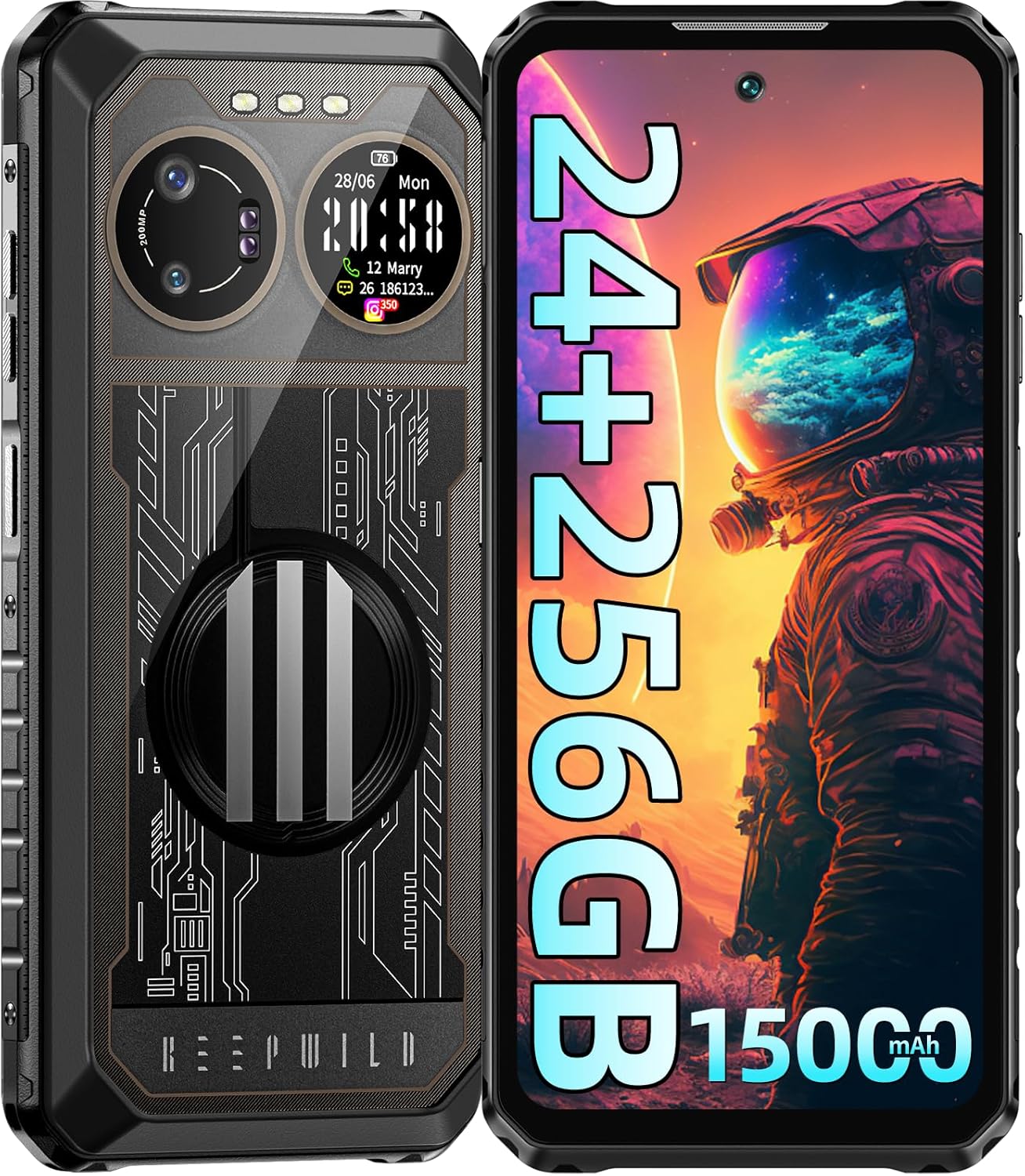 B2 Ultra Rugged Smartphone, 24GB(12+12) RAM+256GB ROM, 6.78″ FHD+ 120Hz Display, 200MP+64MP Night Vision Android 13 Cellphone, 15000mAh Battery (65W), IP68 IP69K Phone Unlocked/NFC/WiFi/OTG B2 Ultra Rugged Smartphone, 24GB(12+12) RAM+256GB ROM, 6.78″ FHD+ 120Hz Display, 200MP+64MP Night Vision Android 13 Cellphone, 15000mAh Battery (65W), IP68 IP69K Phone Unlocked/NFC/WiFi/OTG