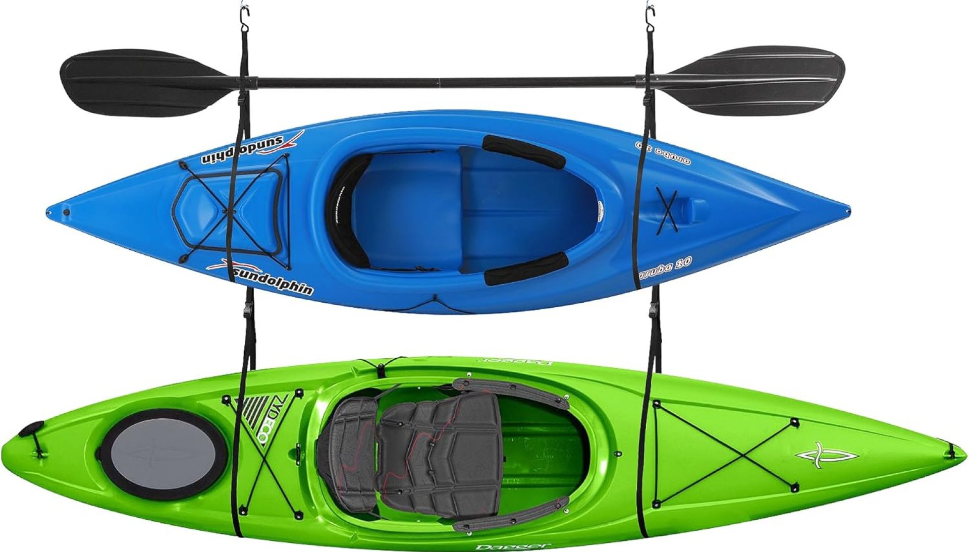 Single Kayak Rack Hanging Storage from Wall or Ceiling for Surfboards Paddleboards SUP Single Kayak Rack Hanging Storage from Wall or Ceiling for Surfboards Paddleboards SUP