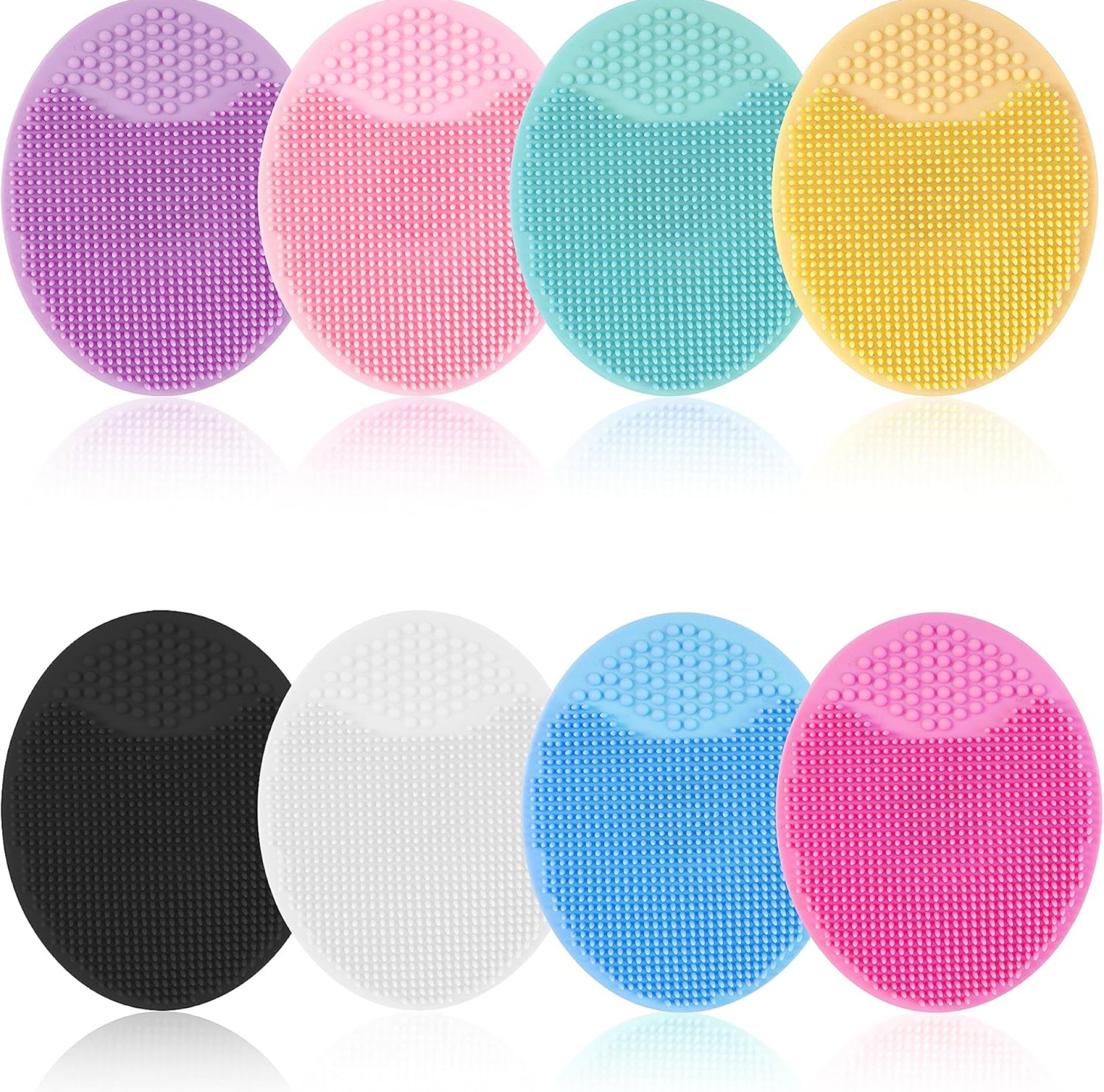 Face Scrubber, 8 PCS Silicone Face Scrubber Exfoliator for Women, Face Cleansing Brush Blackhead Acne Pore Pad for Deep Cleaning Skin Care Face Scrubber, 8 PCS Silicone Face Scrubber Exfoliator for Women, Face Cleansing Brush Blackhead Acne Pore Pad for Deep Cleaning Skin Care