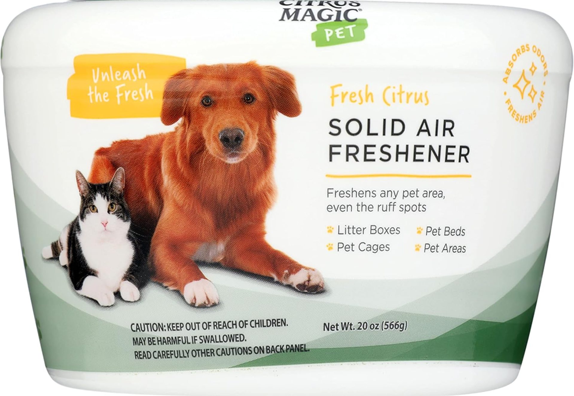 Citrus Magic Pet Odor Eliminator Solid Air Freshener, Fresh Citrus, 20-Ounce, Pack of 1 Citrus Magic Pet Odor Eliminator Solid Air Freshener, Fresh Citrus, 20-Ounce, Pack of 1