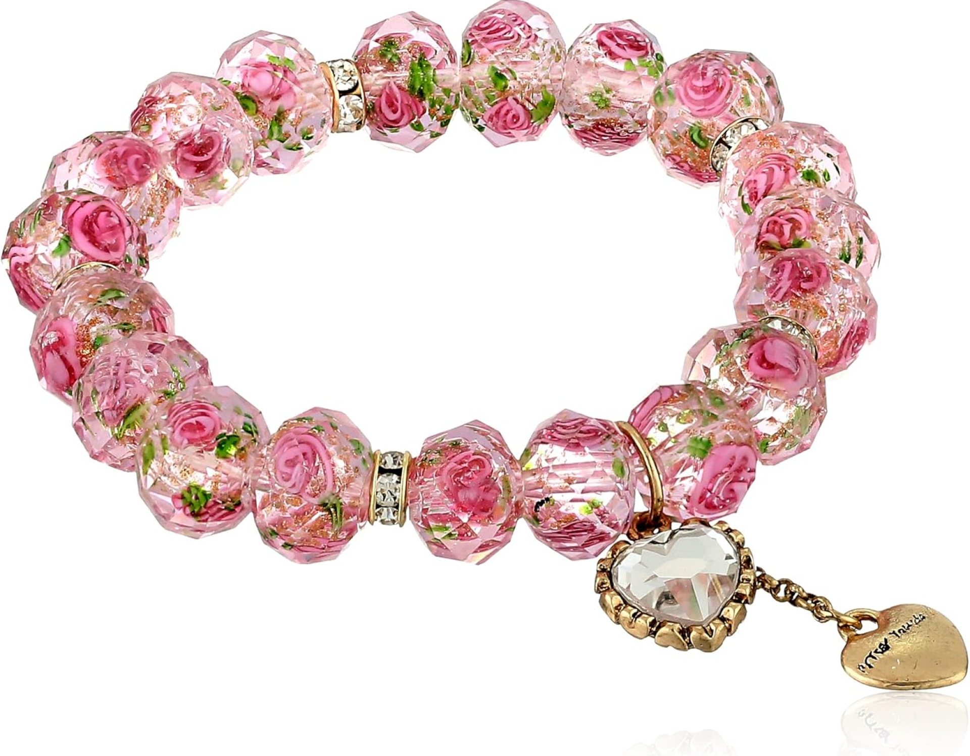 Betsey Johnson Womens Heart Charm Bracelet Betsey Johnson Womens Heart Charm Bracelet