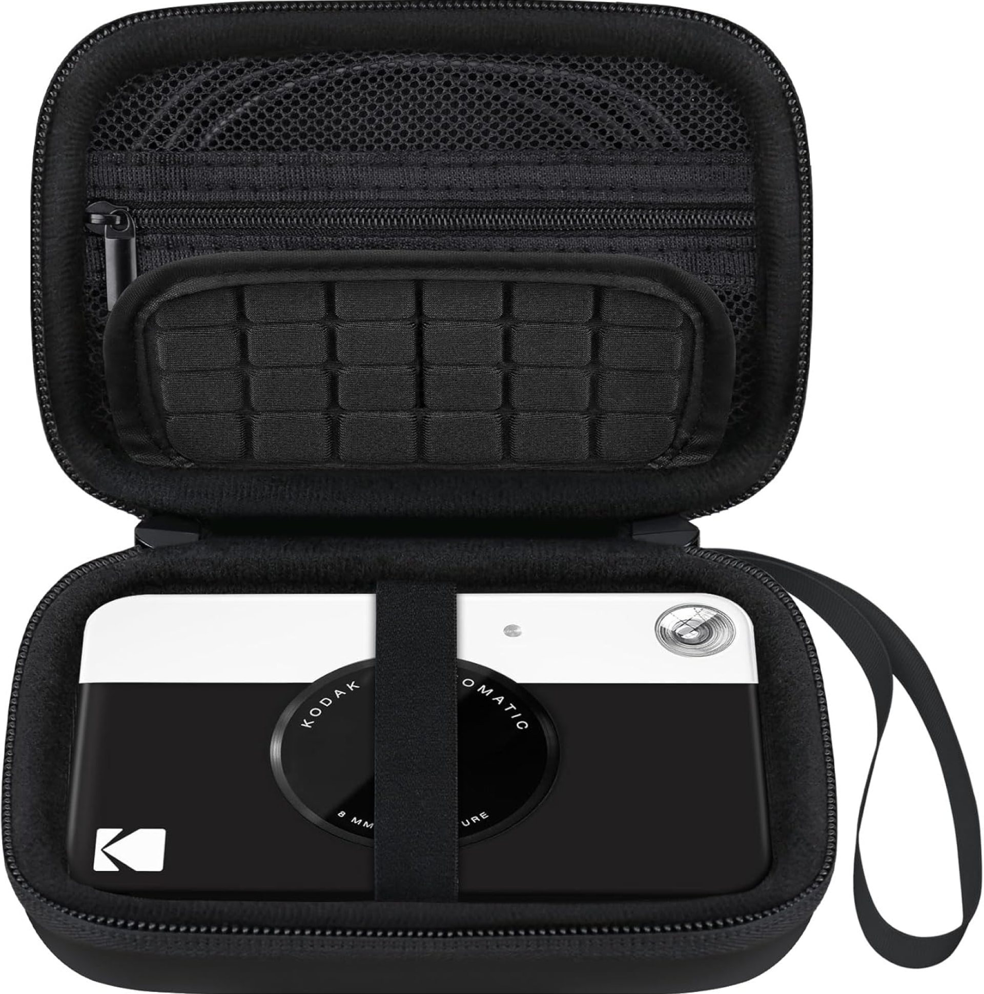 Elonbo Carrying Case for KODAK Printomatic Full-Color Instant Print Digital Camera, Portable Bluetooth Photo Printer Storage Holder Bag, Mesh Bag Fits Photo Paper SD Card USB Cable, Black+Black Elonbo Carrying Case for KODAK Printomatic Full-Color Instant Print Digital Camera, Portable Bluetooth Photo Printer Storage Holder Bag, Mesh Bag Fits Photo Paper SD Card USB Cable, Black+Black