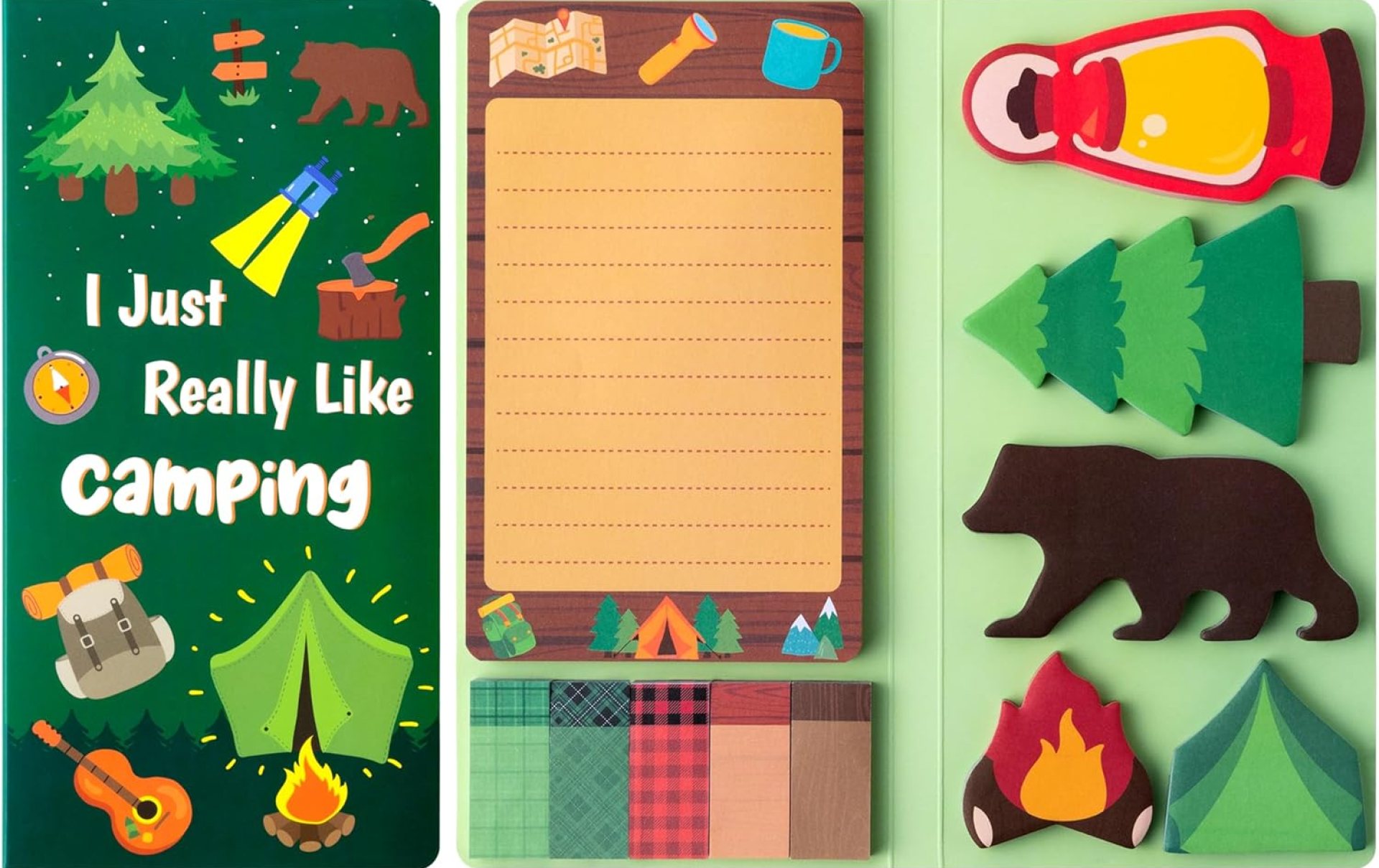 I Just Really Like Camping Sticky Notes Set, 550 Sheets, Camp Adventure Self-Stick Note Pads Tree Bear Tent Writing Memo Pads Page Marker Student Classroom Back to School Gift Office Supplies I Just Really Like Camping Sticky Notes Set, 550 Sheets, Camp Adventure Self-Stick Note Pads Tree Bear Tent Writing Memo Pads Page Marker Student Classroom Back to School Gift Office Supplies