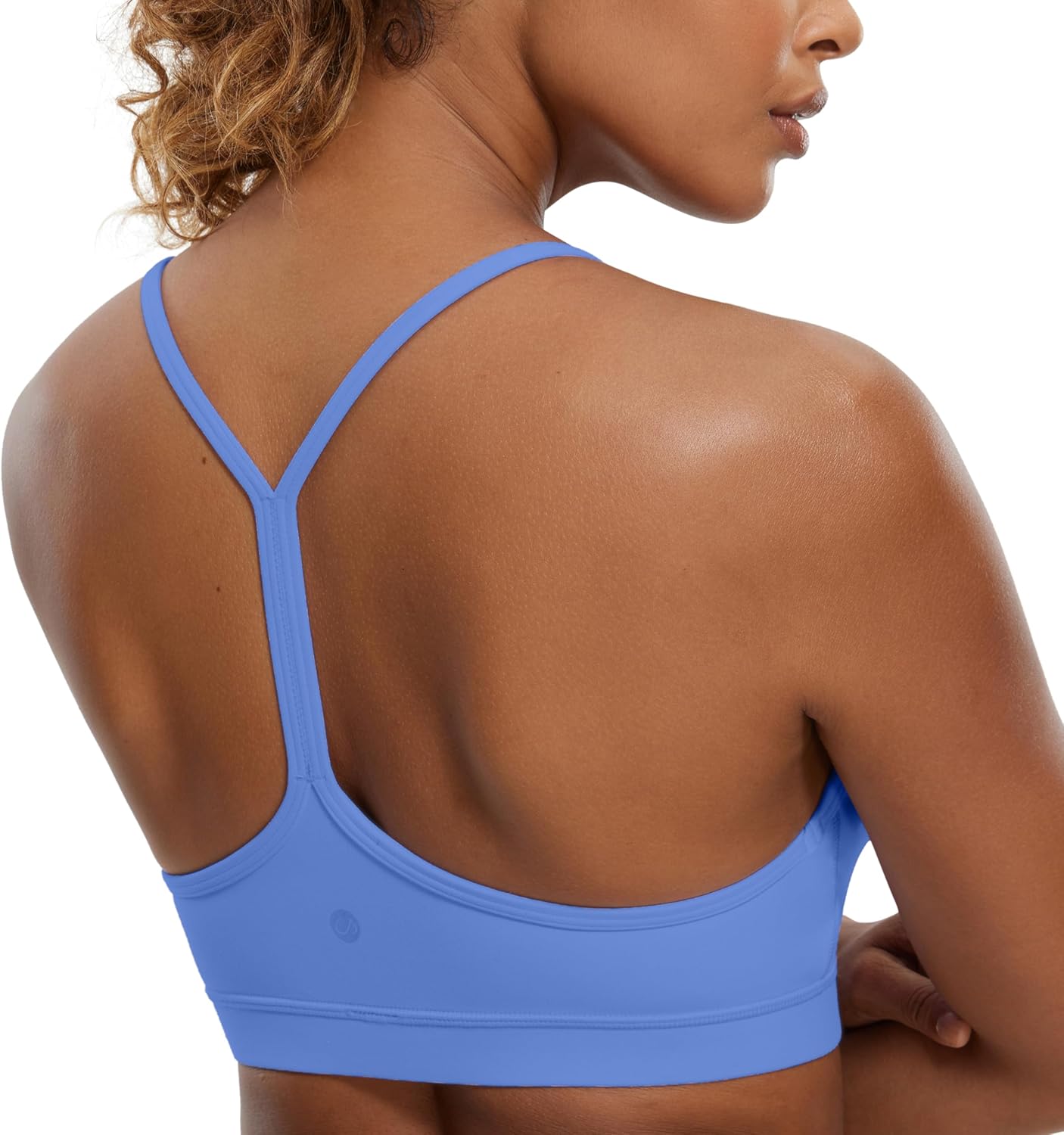 CRZ YOGA Butterluxe Womens Y Back Sports Bra – Padded Racerback Low Impact Spaghetti Thin Strap Workout Yoga Top CRZ YOGA Butterluxe Womens Y Back Sports Bra – Padded Racerback Low Impact Spaghetti Thin Strap Workout Yoga Top