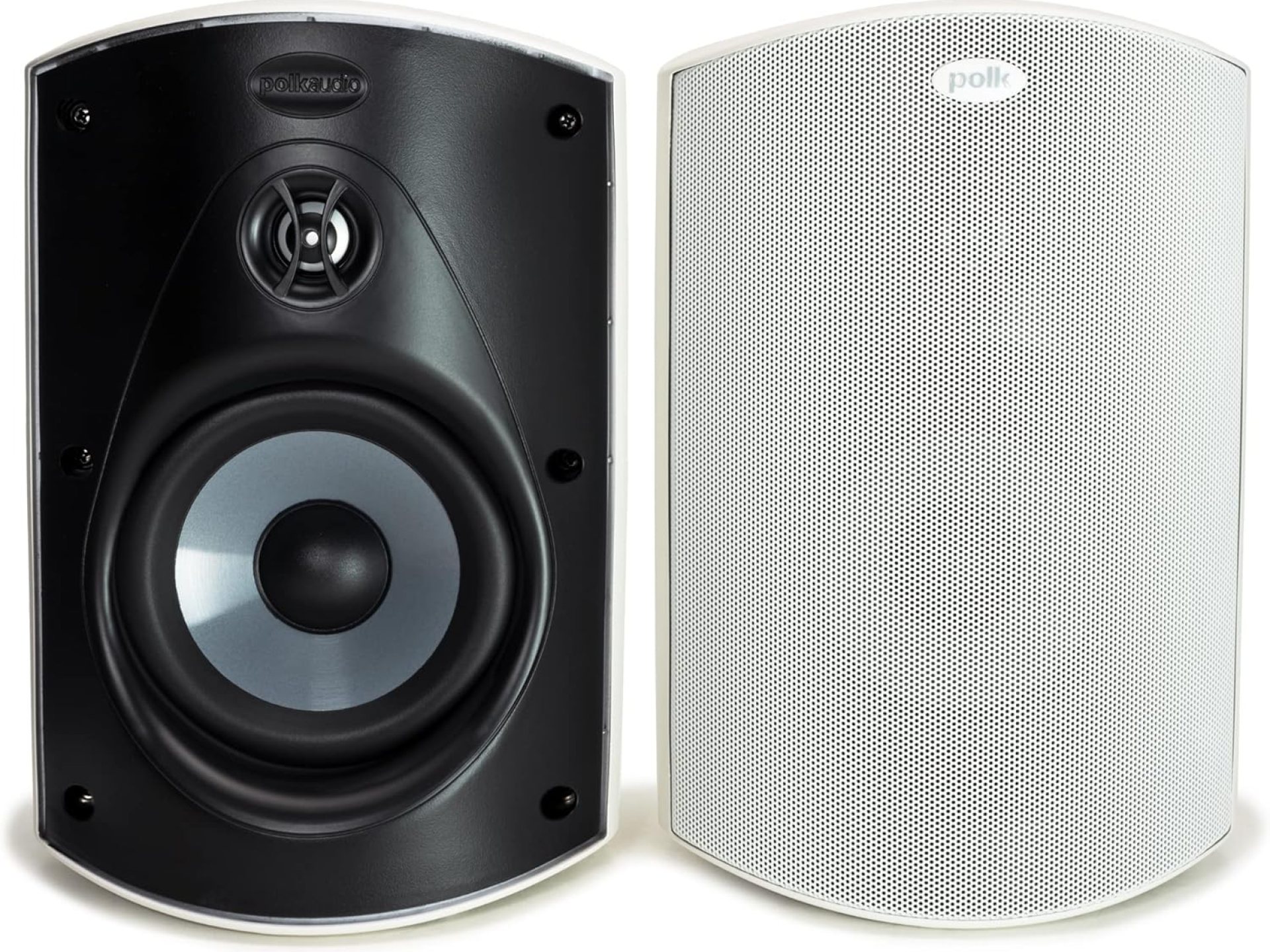 Polk Audio Atrium 5 Outdoor Speakers with Powerful Bass (Pair, White), All-Weather Durability, Broad Sound Coverage, Speed-Lock Mounting System Polk Audio Atrium 5 Outdoor Speakers with Powerful Bass (Pair, White), All-Weather Durability, Broad Sound Coverage, Speed-Lock Mounting System