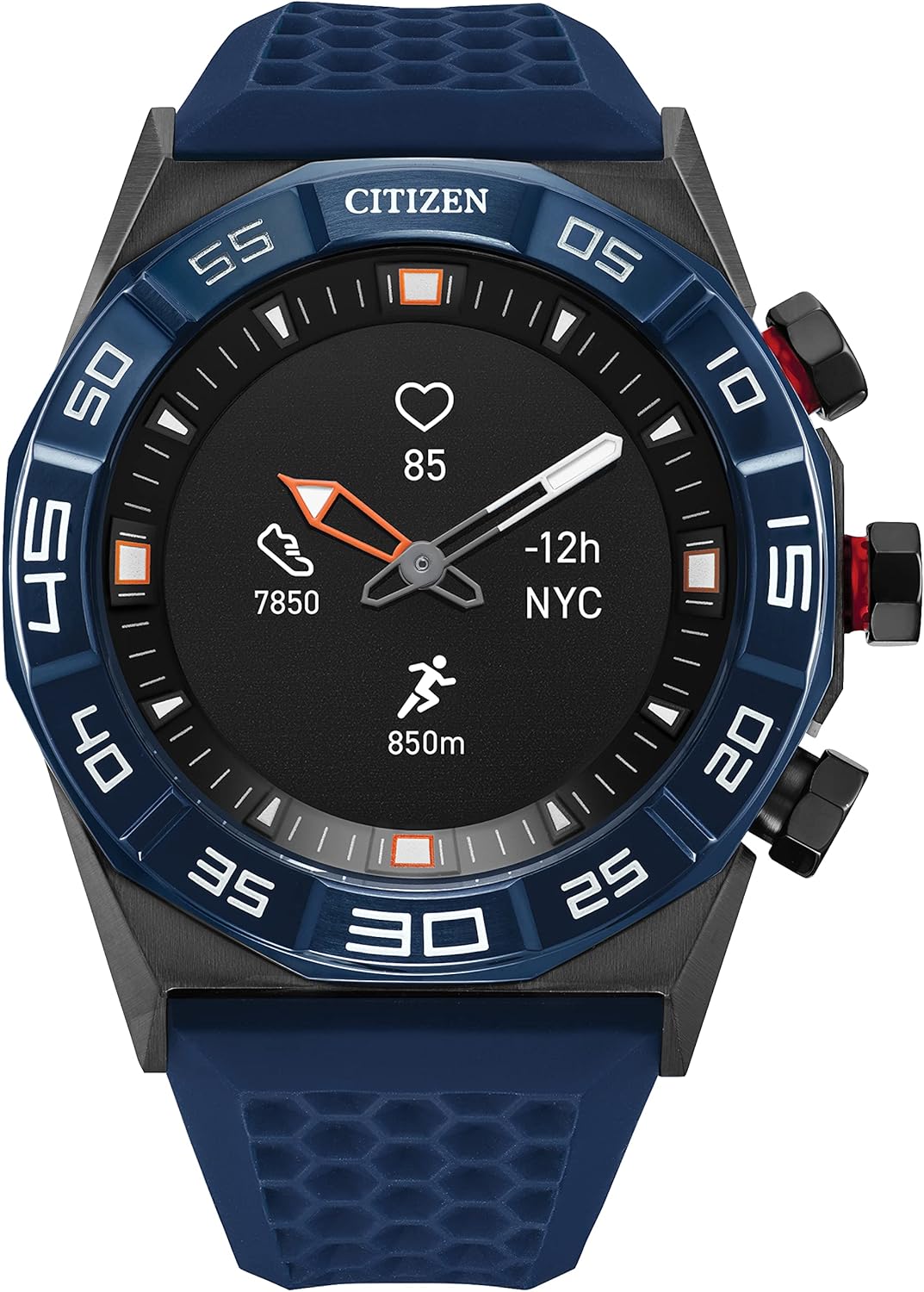 Citizen CZ Smart Gen 1 Hybrid smartwatch 44mm, Continuous Heart Rate Tracking, Fitness Activity, Golf App, Displays Notifications and Messages, Bluetooth Connection, 15 Day Battery Life Citizen CZ Smart Gen 1 Hybrid smartwatch 44mm, Continuous Heart Rate Tracking, Fitness Activity, Golf App, Displays Notifications and Messages, Bluetooth Connection, 15 Day Battery Life