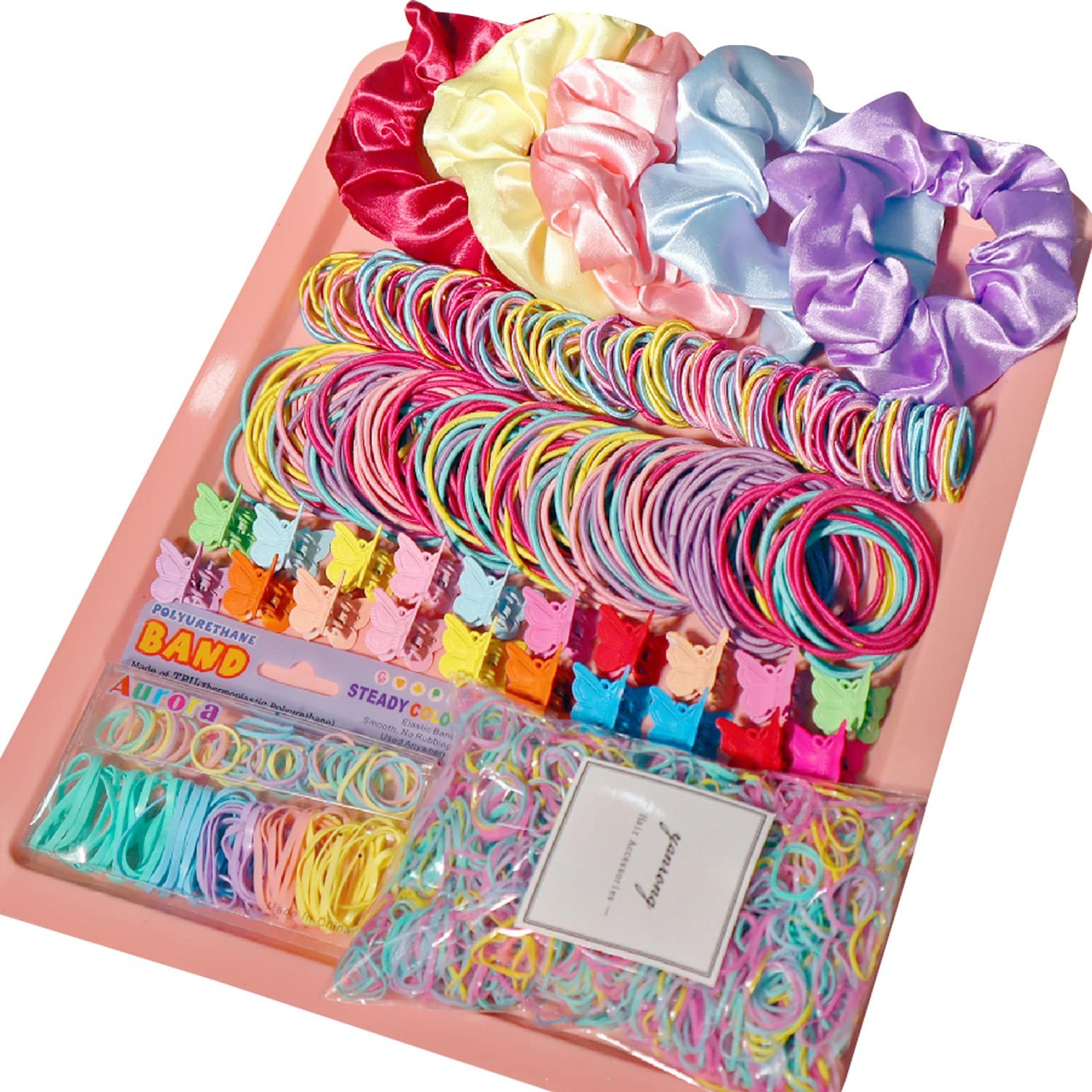 YANRONG Multicolor Hair Ties For Women Girls,Elastic Ponytail Holders Rubber Band For Thick Hair & Thin Hair Fashion Hair Accessories Set(2335PCS) YANRONG Multicolor Hair Ties For Women Girls,Elastic Ponytail Holders Rubber Band For Thick Hair & Thin Hair Fashion Hair Accessories Set(2335PCS)