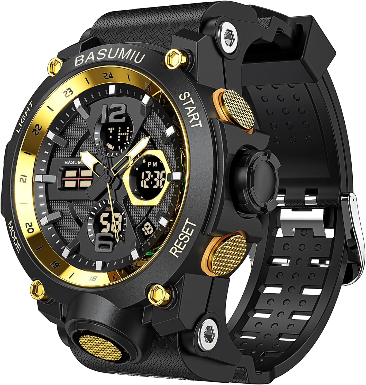 Mens Sports Wrist Watches Analog Digital Tactical Military Watch Waterproof Gold Watches for Men Mens Sports Wrist Watches Analog Digital Tactical Military Watch Waterproof Gold Watches for Men