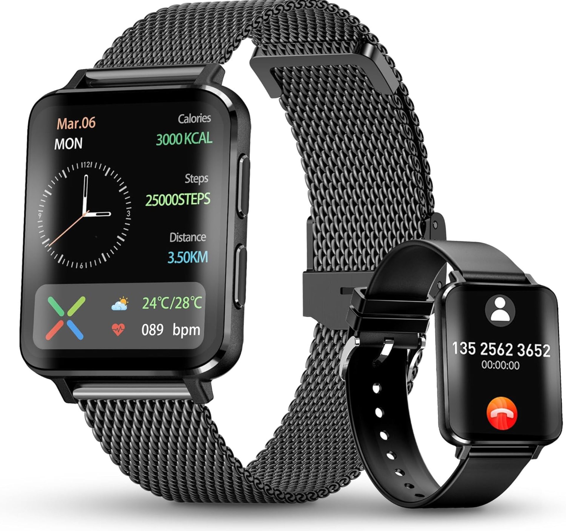 FILIEKEU Smart Watches Men Women Answer/Make Calls Touch Screen Fitness Tracker with Heart Rate Blood Oxygen Blood Pressure Monitor 100+ Sports Modes Waterproof Smart Watch Black for Android iOS black FILIEKEU Smart Watches Men Women Answer/Make Calls Touch Screen Fitness Tracker with Heart Rate Blood Oxygen Blood Pressure Monitor 100+ Sports Modes Waterproof Smart Watch Black for Android iOS black