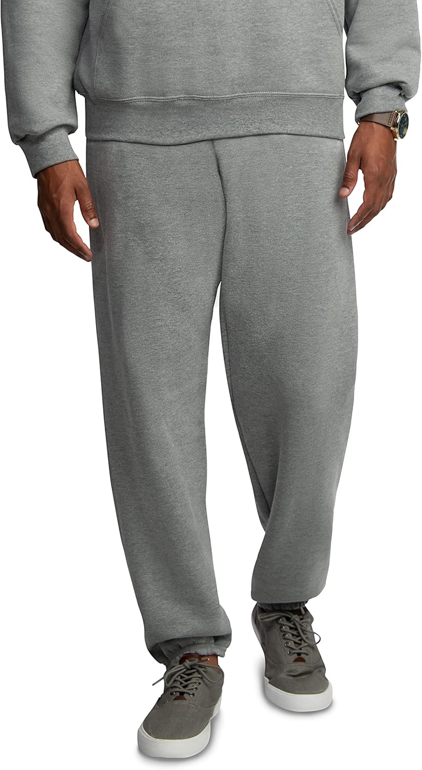Fruit of the Loom Eversoft Fleece Elastic Bottom Sweatpants with Pockets, Relaxed Fit, Moisture Wicking, Breathable Fruit of the Loom Eversoft Fleece Elastic Bottom Sweatpants with Pockets, Relaxed Fit, Moisture Wicking, Breathable