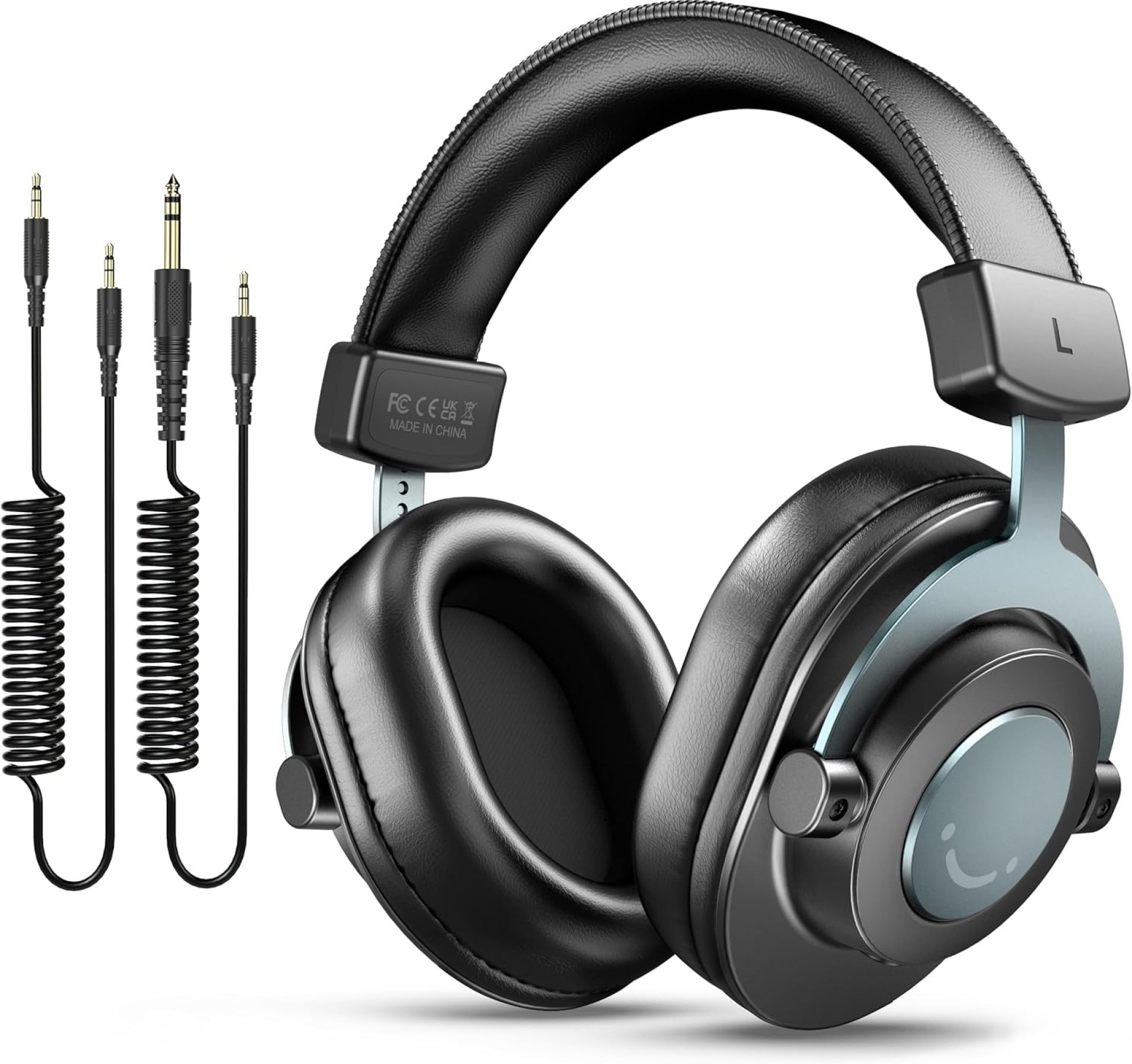 FIFINE Studio Monitor Headphones for Recording-Over Ear Wired Headphones for Podcast Monitoring, Streaming Comfortable Equipment with Detachable Cables 3.5mm or 6.35mm Jack, Black, on PC/Mixer-H8 FIFINE Studio Monitor Headphones for Recording-Over Ear Wired Headphones for Podcast Monitoring, Streaming Comfortable Equipment with Detachable Cables 3.5mm or 6.35mm Jack, Black, on PC/Mixer-H8
