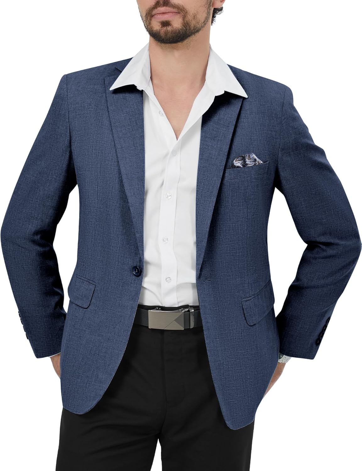 MAGE MALE Men’s Slim Fit Blazer Jackets Suit One Button Lightweight Sport Coats Casual Blazer MAGE MALE Men’s Slim Fit Blazer Jackets Suit One Button Lightweight Sport Coats Casual Blazer