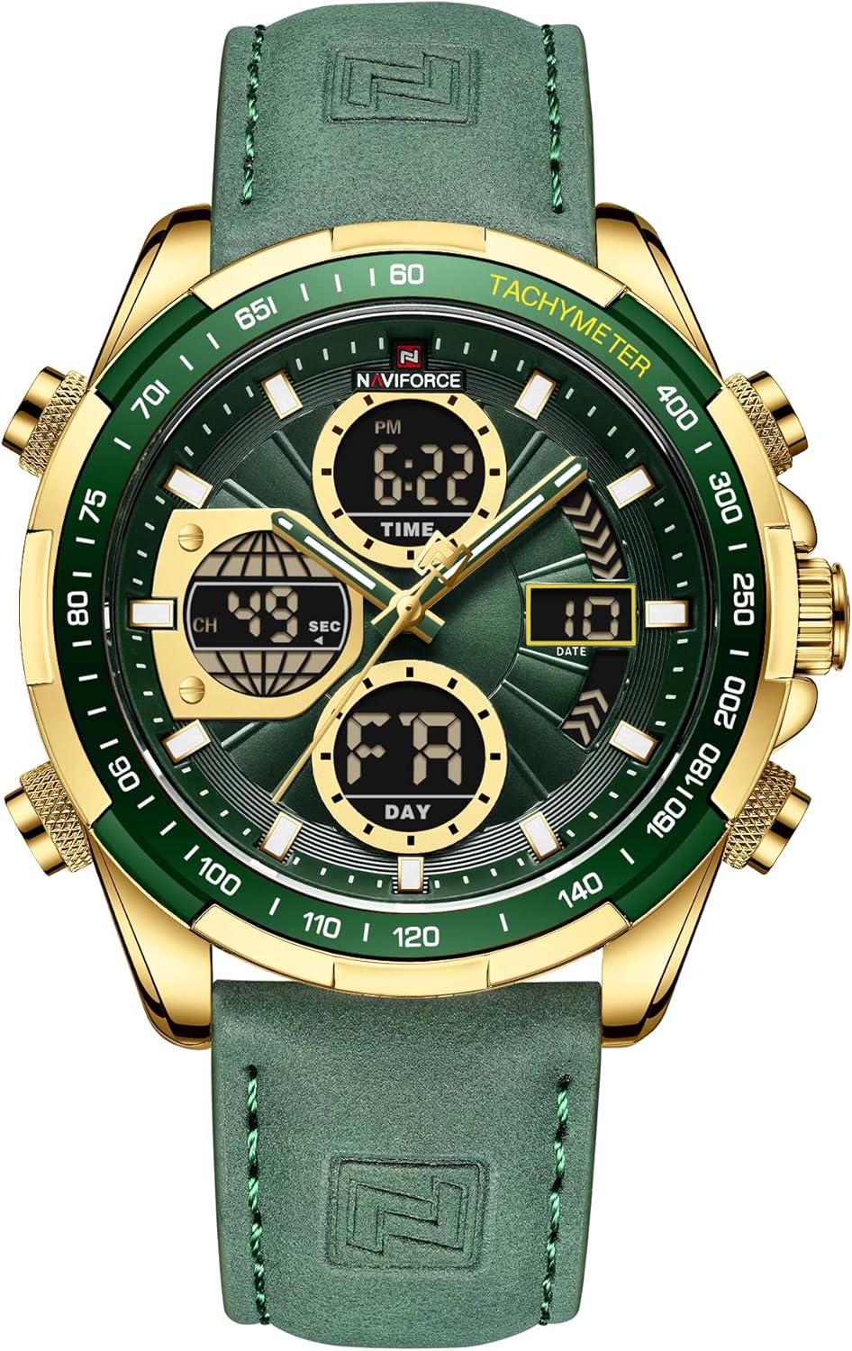 NAVIFORCE Men’s Military Digital Watches Analog Quartz Waterproof Watch Sport Multifunctional Leather Wristwatch NAVIFORCE Men’s Military Digital Watches Analog Quartz Waterproof Watch Sport Multifunctional Leather Wristwatch