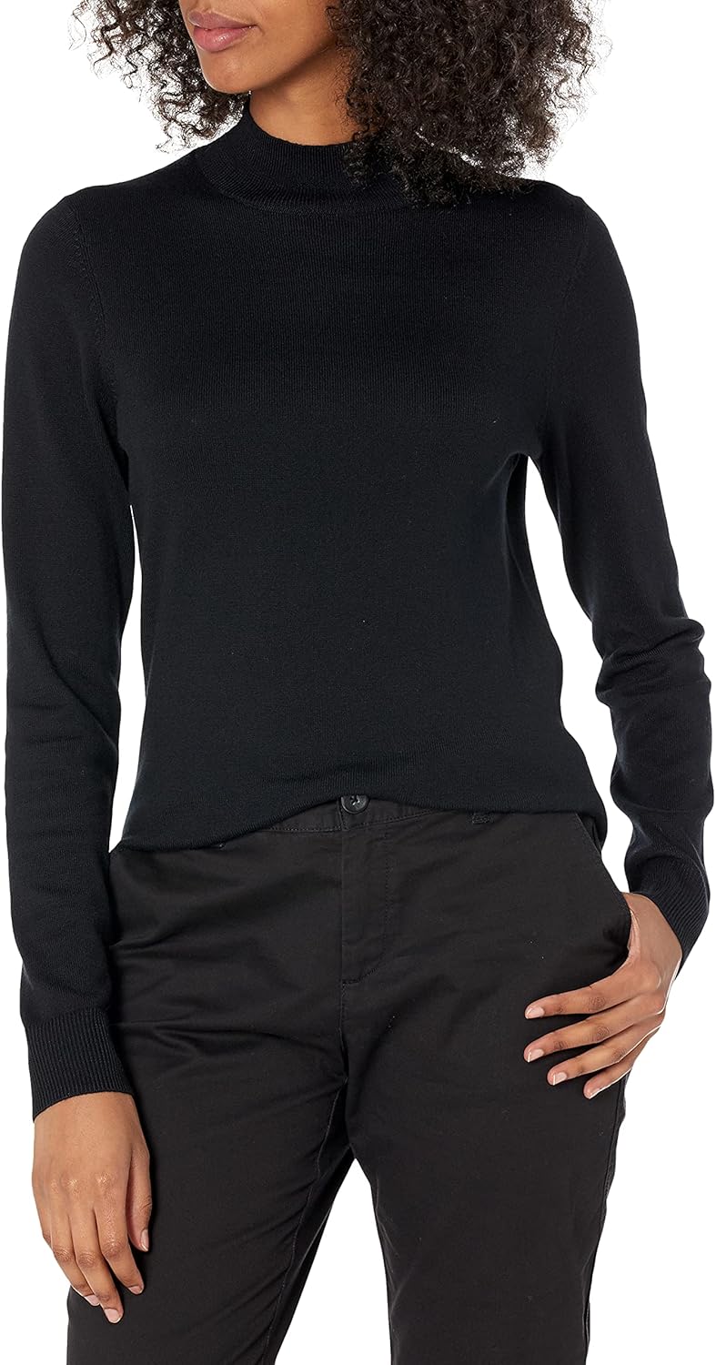 Amazon Essentials Women’s Lightweight Mockneck Sweater (Available in Plus Size) Amazon Essentials Women’s Lightweight Mockneck Sweater (Available in Plus Size)