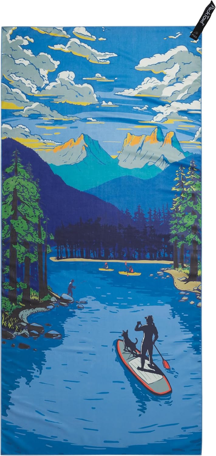PackTowl Personal Ultralight Microfiber Camping and Travel Towel, Daydream Print, Body PackTowl Personal Ultralight Microfiber Camping and Travel Towel, Daydream Print, Body