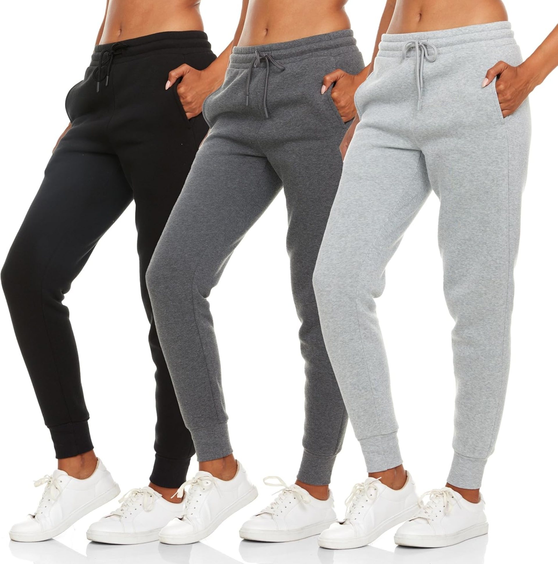 BottomLine 3 Pack Sweatpants Women, Comfortable Womens Sweatpants, Fleece Womens Joggers (Available in Plus) BottomLine 3 Pack Sweatpants Women, Comfortable Womens Sweatpants, Fleece Womens Joggers (Available in Plus)