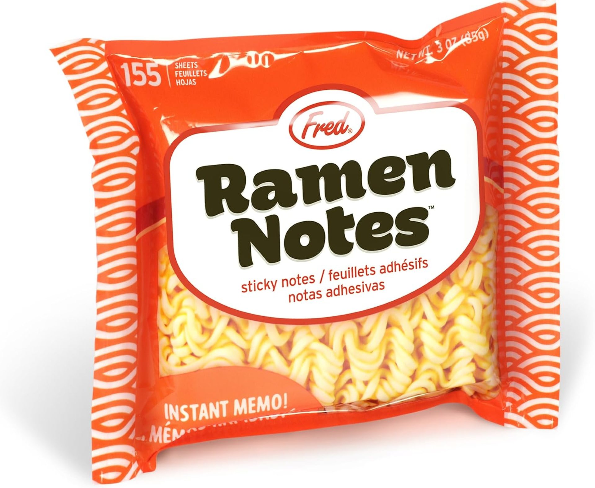 Genuine Fred Ramen Notes Ramen Noodle Sticky Note Pad, 155 Sheets, 3.5 x 3 – Fun Gift for The Office, Graduation, Back to School – Great Stocking Stuffer and Gift for Coworkers & College Students Genuine Fred Ramen Notes Ramen Noodle Sticky Note Pad, 155 Sheets, 3.5 x 3 – Fun Gift for The Office, Graduation, Back to School – Great Stocking Stuffer and Gift for Coworkers & College Students