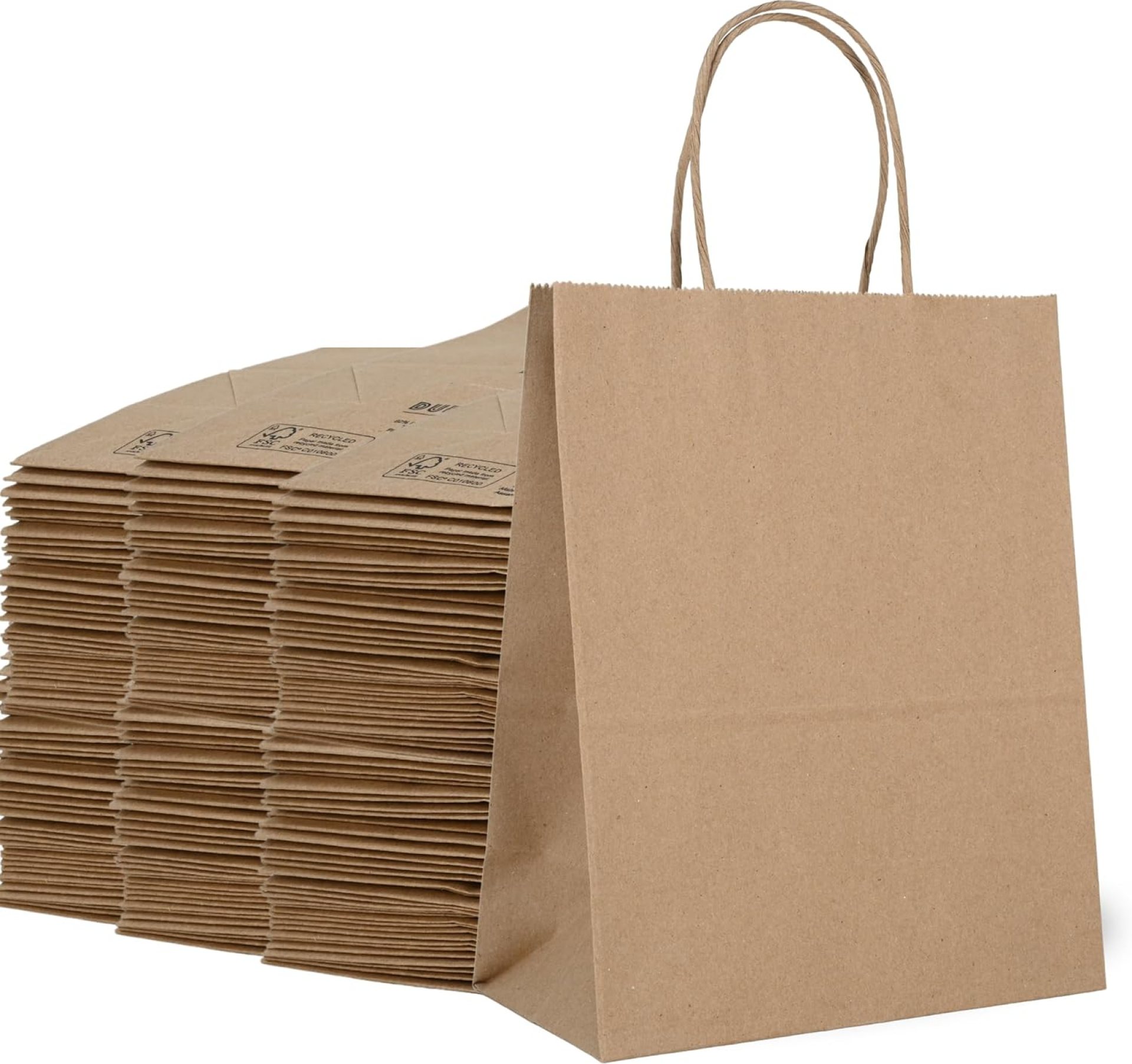 DURO 60# 8×4.5×10.25 Brown Paper Bags for Small Business, Small Kraft Bags with Handles, Holidays, Party Favors, Retail Shopping & Crafts – Pack of 250 DURO 60# 8×4.5×10.25 Brown Paper Bags for Small Business, Small Kraft Bags with Handles, Holidays, Party Favors, Retail Shopping & Crafts – Pack of 250