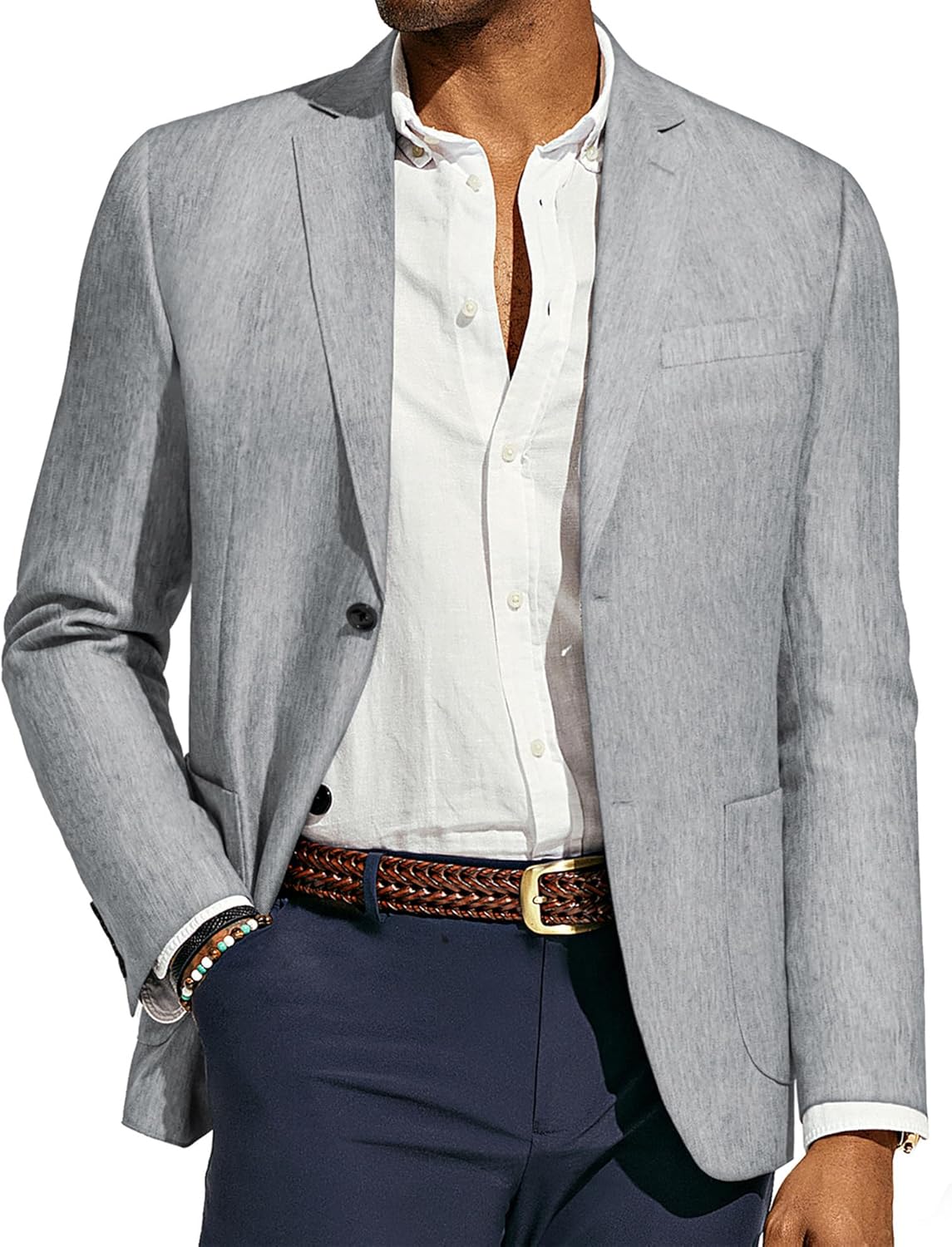 PJ PAUL JONES Mens Blazer Casual Sport Coats Regular Fit Two Button Suit Jacket Lightweight Sports Jacket PJ PAUL JONES Mens Blazer Casual Sport Coats Regular Fit Two Button Suit Jacket Lightweight Sports Jacket
