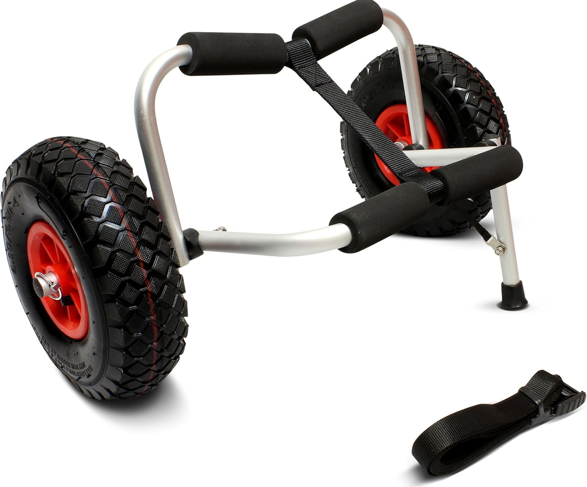 ABN Universal Kayak Carrier – Trolley for Carrying Kayaks, Canoes, Paddleboards, Float Mats, and Jon Boats ABN Universal Kayak Carrier – Trolley for Carrying Kayaks, Canoes, Paddleboards, Float Mats, and Jon Boats