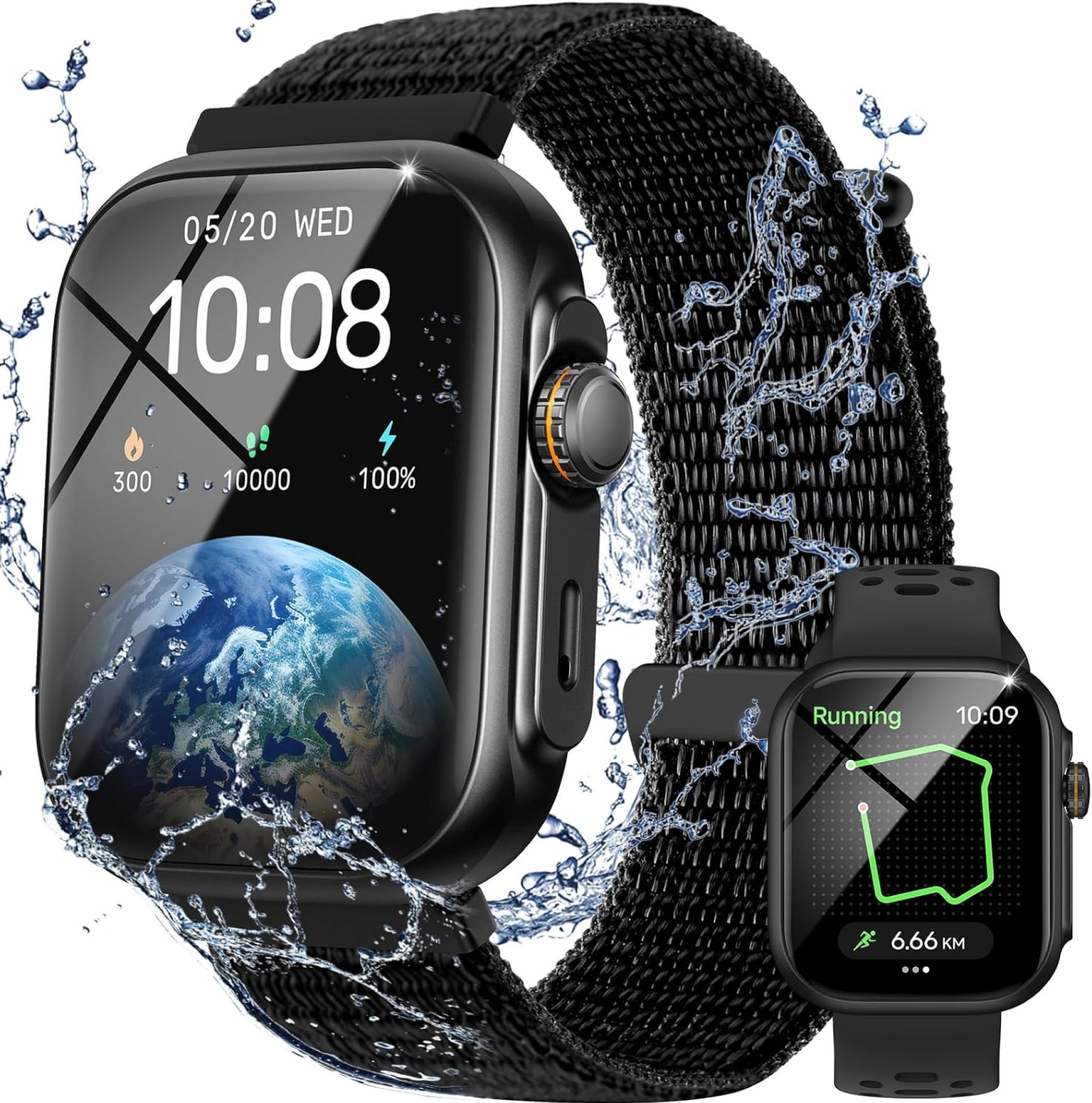 Parsonver GPS Smart Watch for Men Women, Built-in GPS & Bluetooth Calling, HD GPS Fitness Tracker 30M Waterproof, Heart Rate/Sleep/SpO2/Steps Monitor, 100+ Sport Modes for Android & iPhone (Two Bands) Parsonver GPS Smart Watch for Men Women, Built-in GPS & Bluetooth Calling, HD GPS Fitness Tracker 30M Waterproof, Heart Rate/Sleep/SpO2/Steps Monitor, 100+ Sport Modes for Android & iPhone (Two Bands)